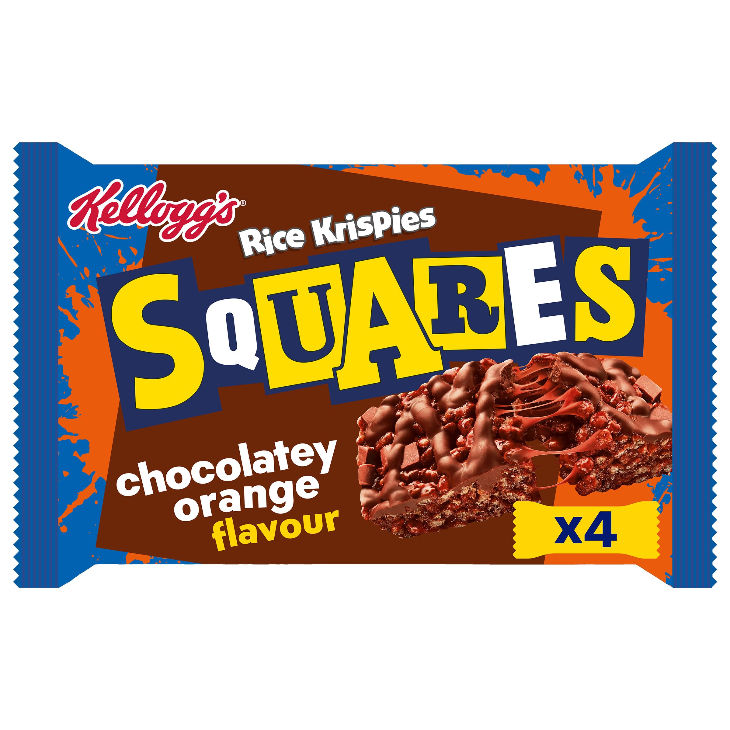 Kellogg's Rice Krispies Limited Edition Squares Snackriegel mit Schokoladen-Orangen-Geschmack