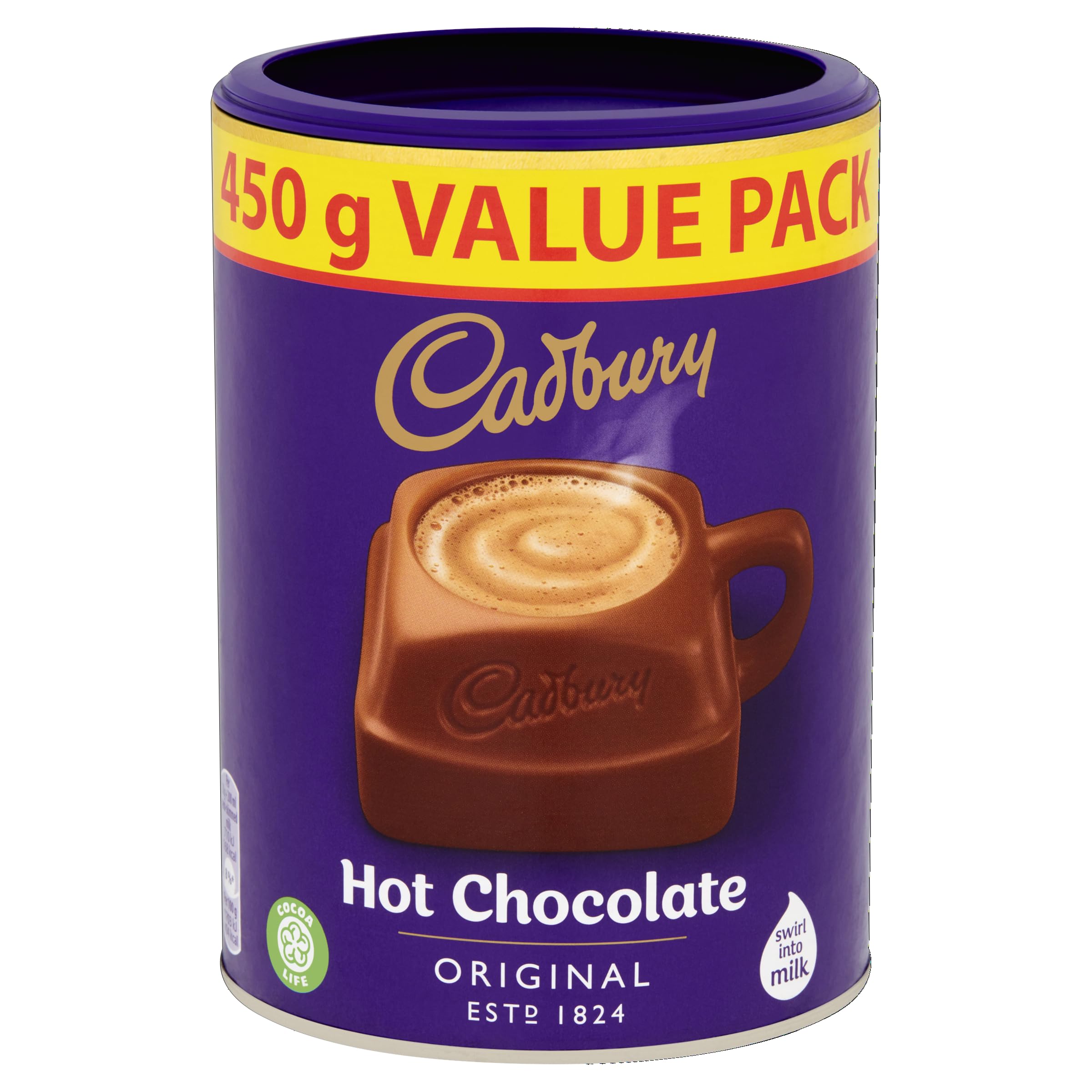 Cadbury - The Original Hot Chocolate Irresistibly Smooth Value Pack (450g) 3