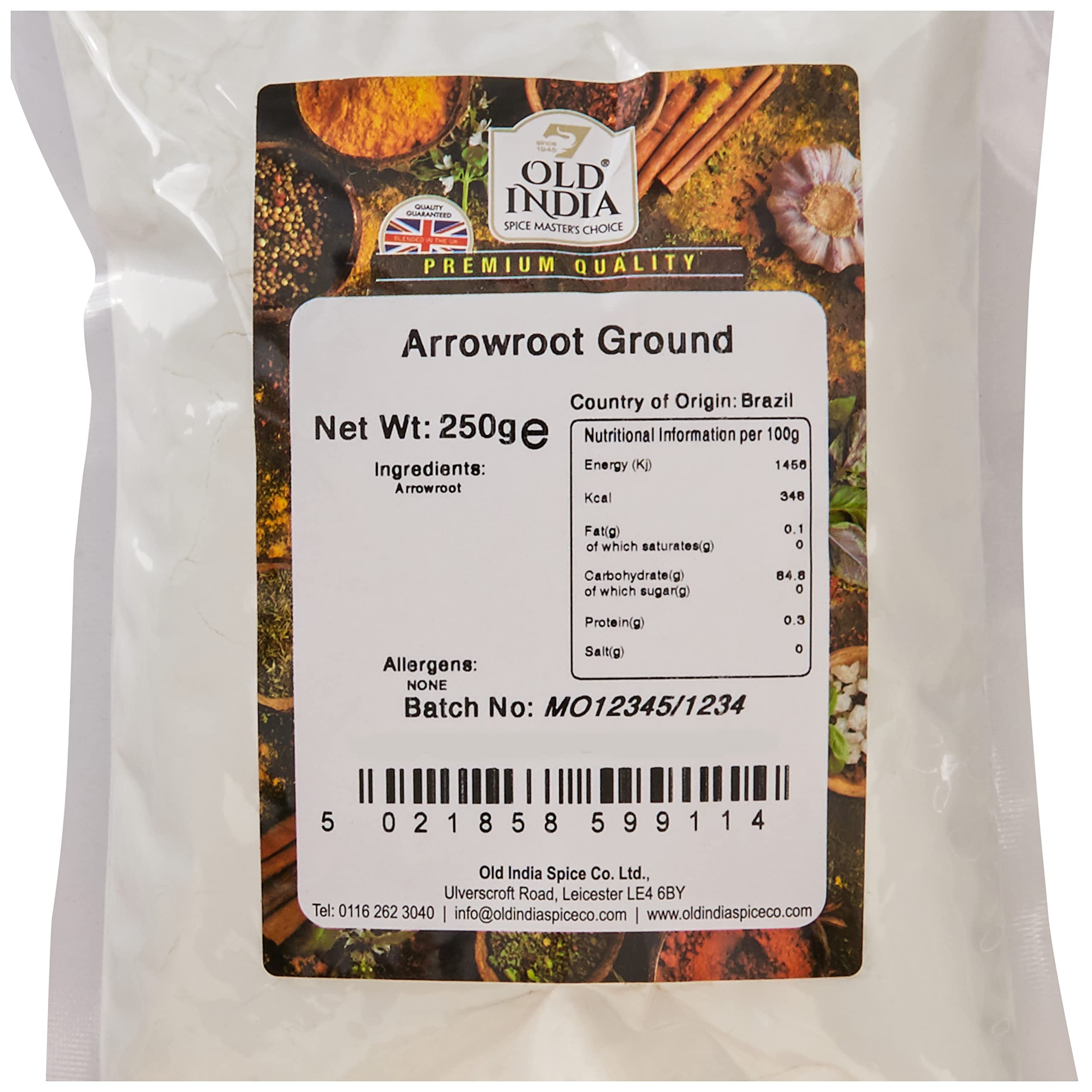 Old India - Arrowroot Ground Powder 250g 3