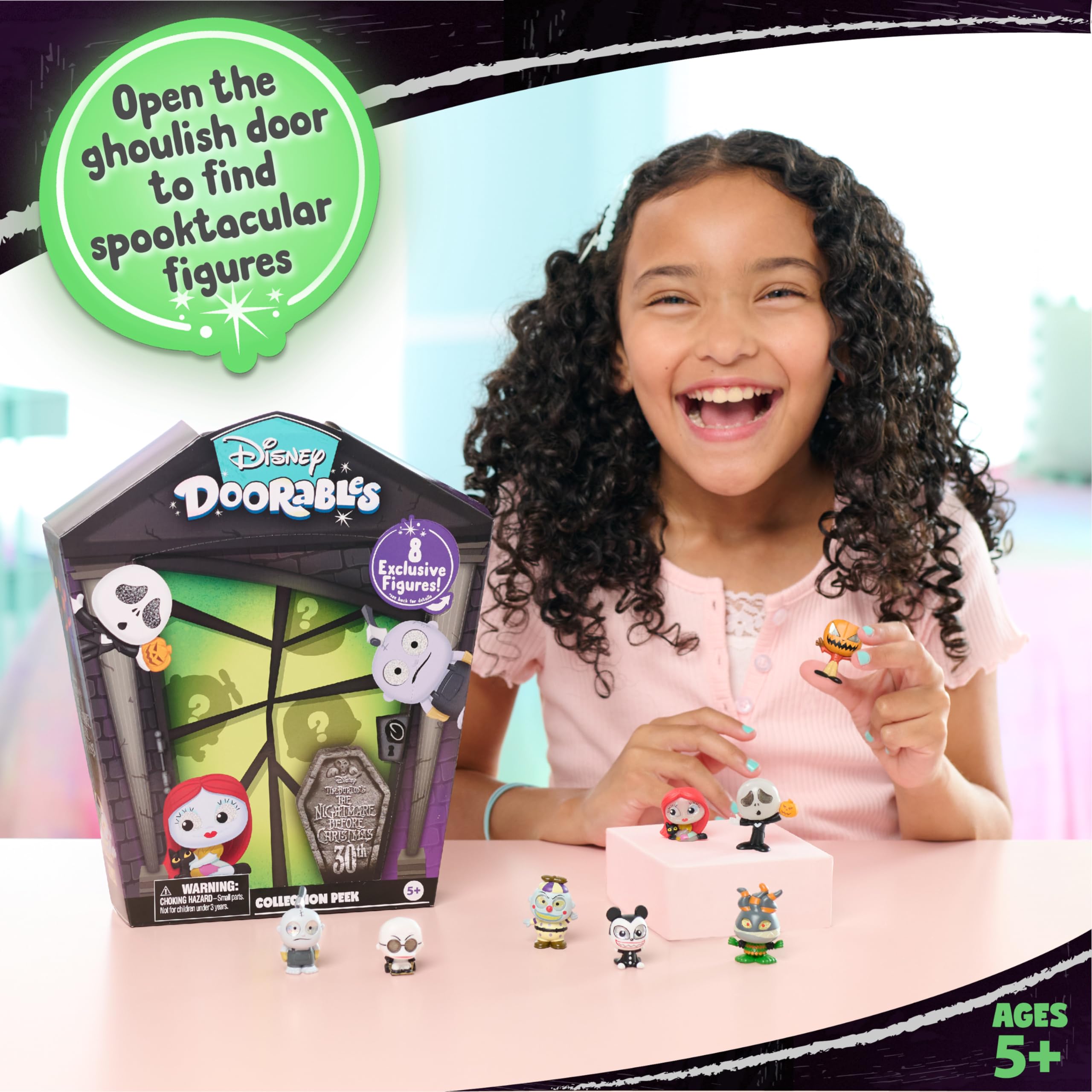 Just Play Disney Doorables - Tim Burton’s The Nightmare Before Christmas 30th Anniversary Collector Pack (8-Pack Blind Bag) 6