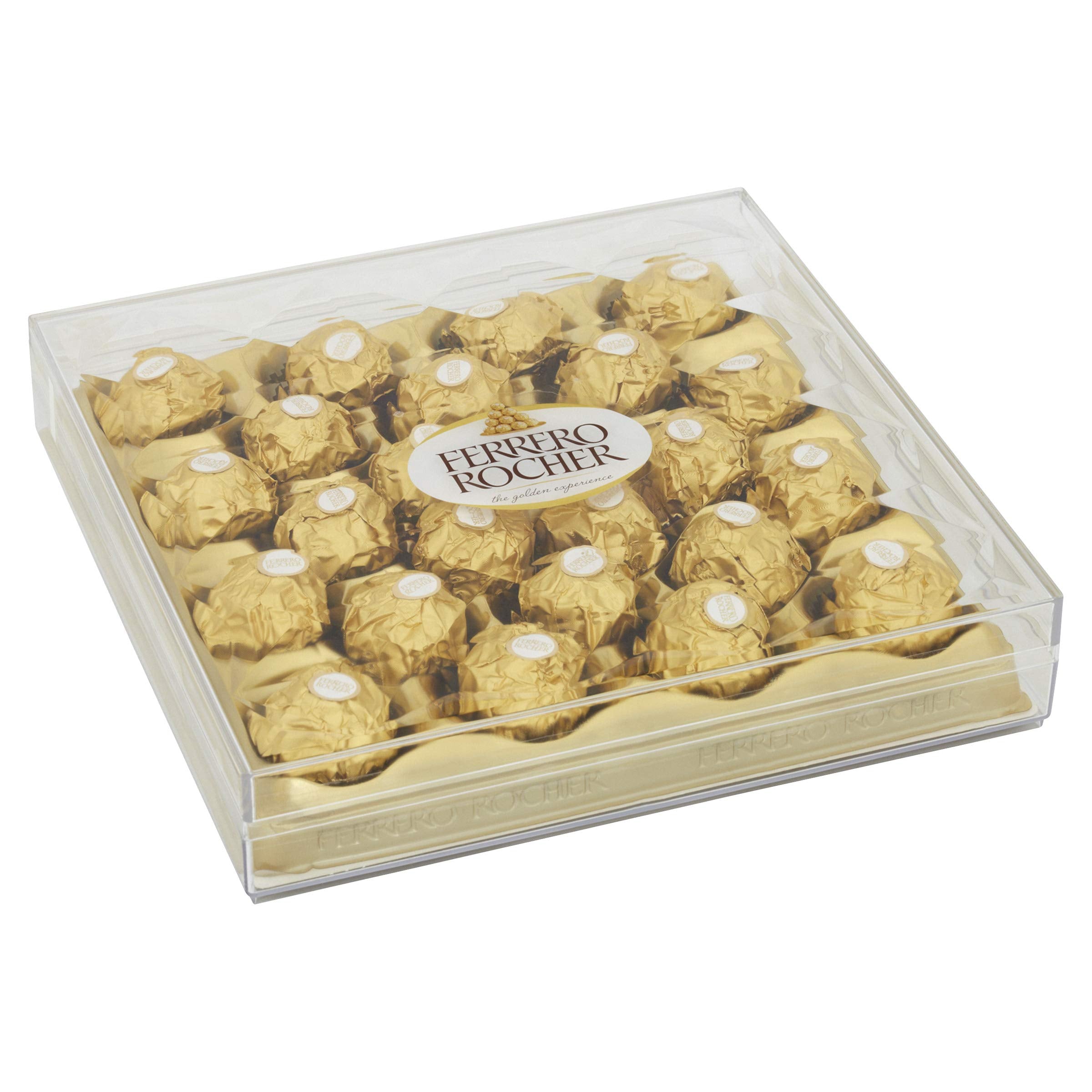 Ferrero Rocher 24-Piece Milk Chocolate Gift Box with Whole Hazelnut, 300g 5
