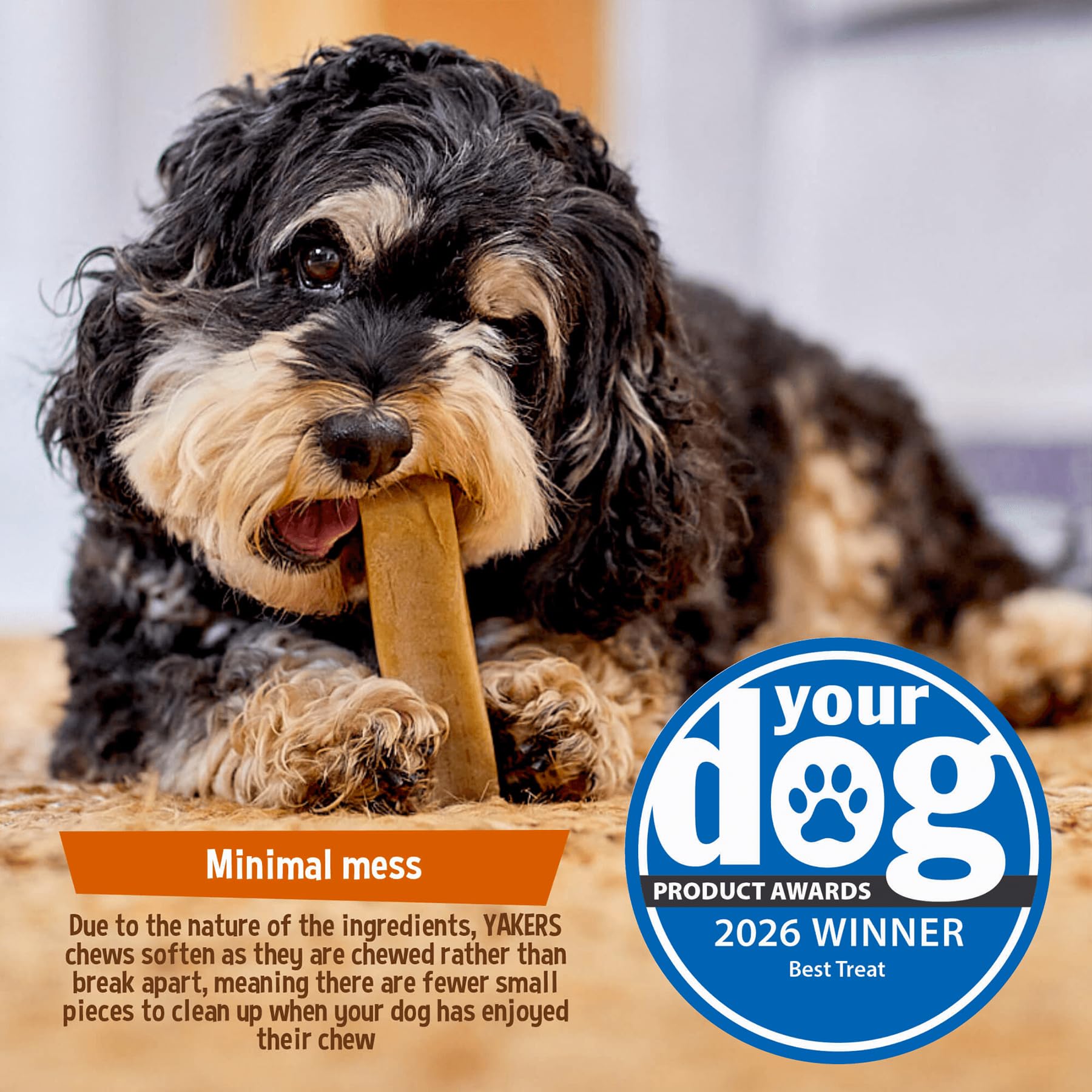 Yakers Apple Dog Chew for Large Breeds - Extra Large Size | Promotes Dental Health | High Protein & Calcium 5