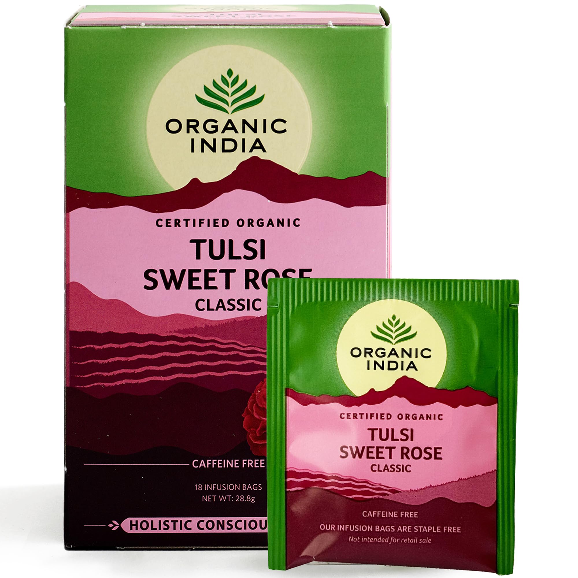 Organic India Tulsi Sweet Rose Tea - Organic & Vegan Herbal Tea (25 Tea Bags) 10