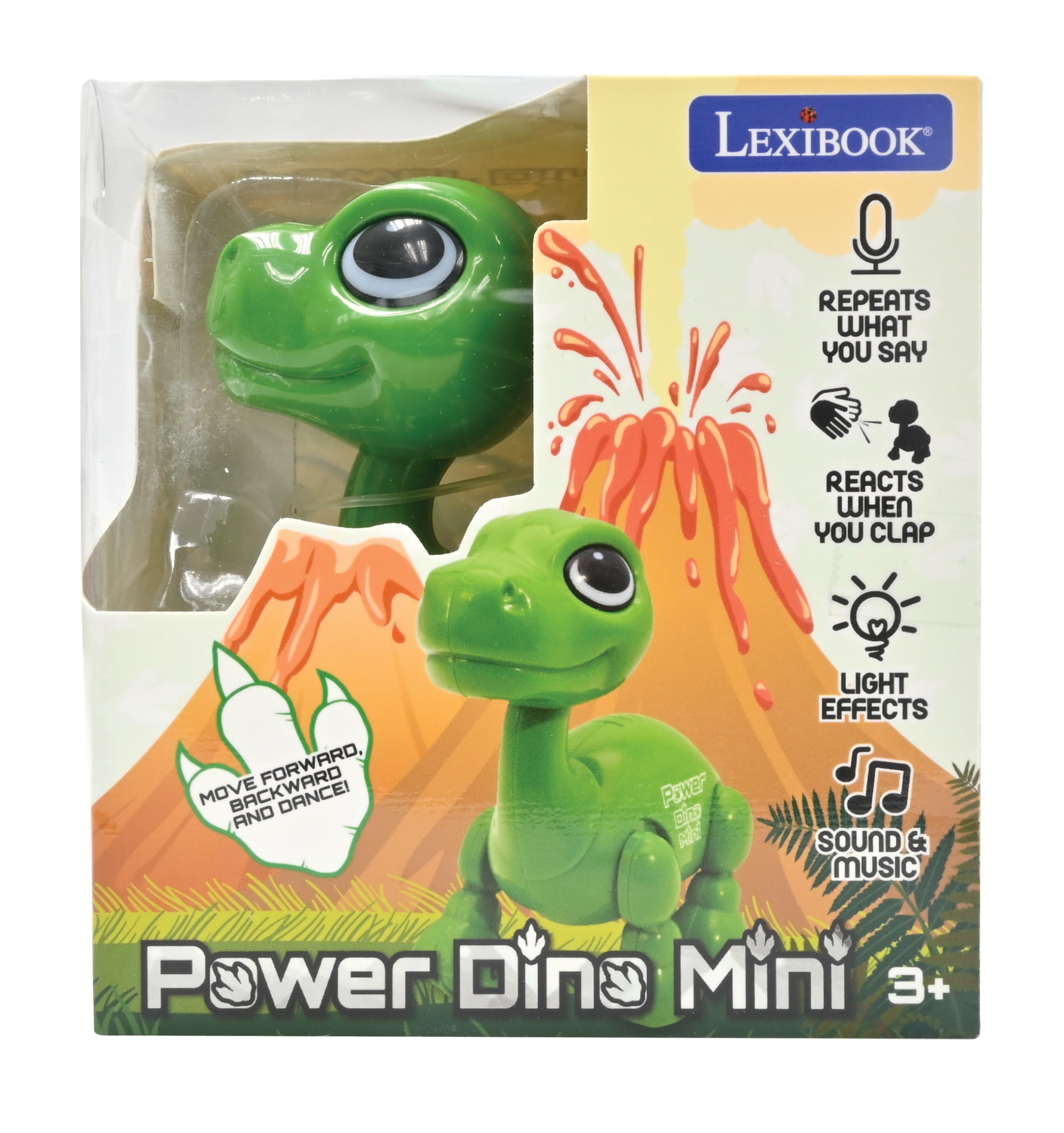 Lexibook Power Dino Mini - Interactive Dinosaur Robot with Lights, Sounds & Voice Recording - Ages 3+ 11