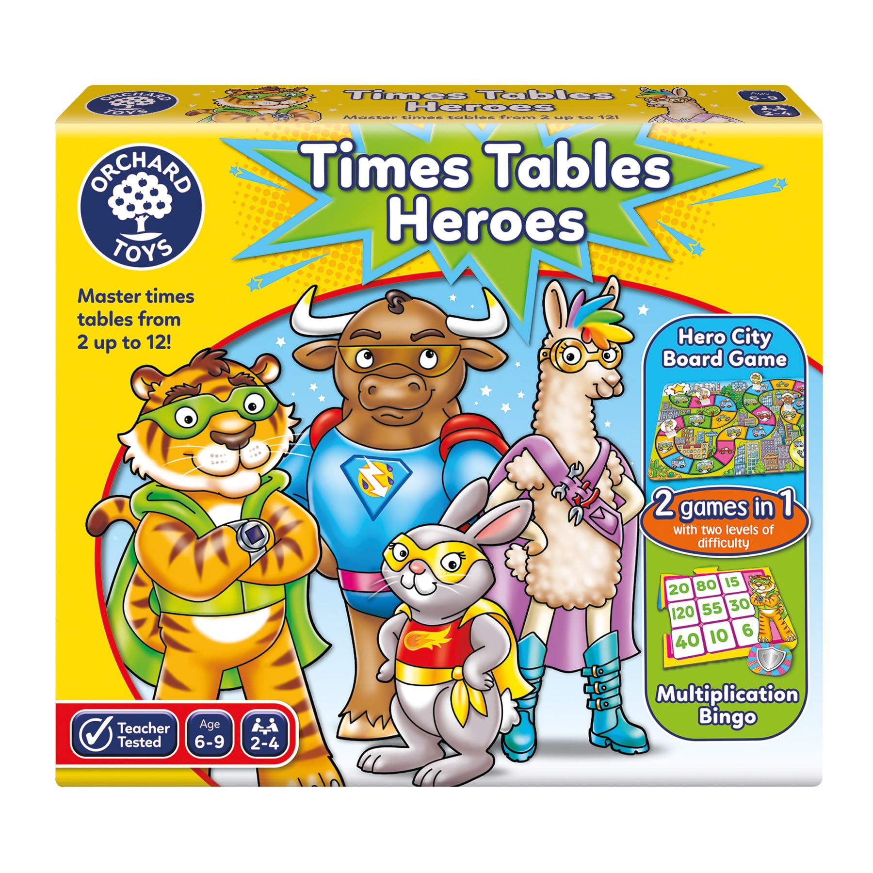 Orchard Toys Times Tables Heroes Maths Game 13