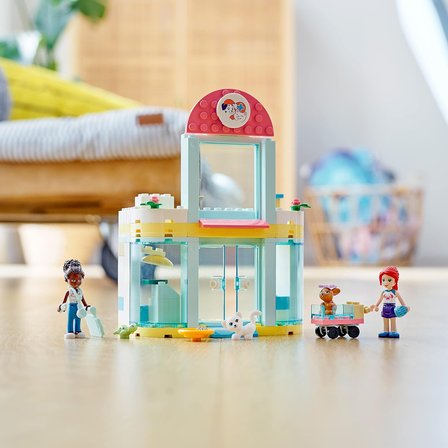 LEGO Friends Pet Clinic Vet Set - Animal Rescue Building Toy for Kids 4+ 8