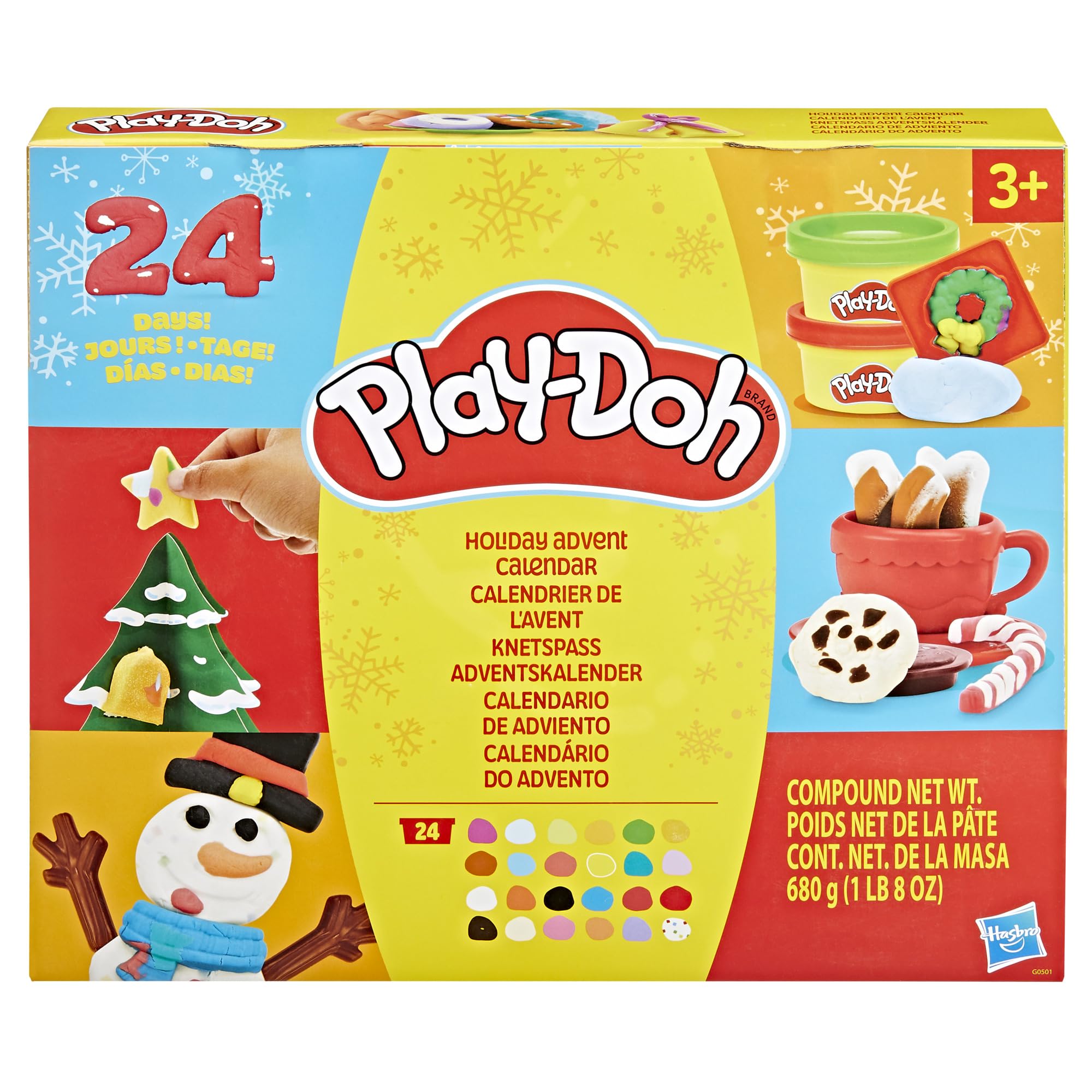 Play-Doh Holiday Advent Calendar - 24 Days of Creative Play for Kids 3+ 13