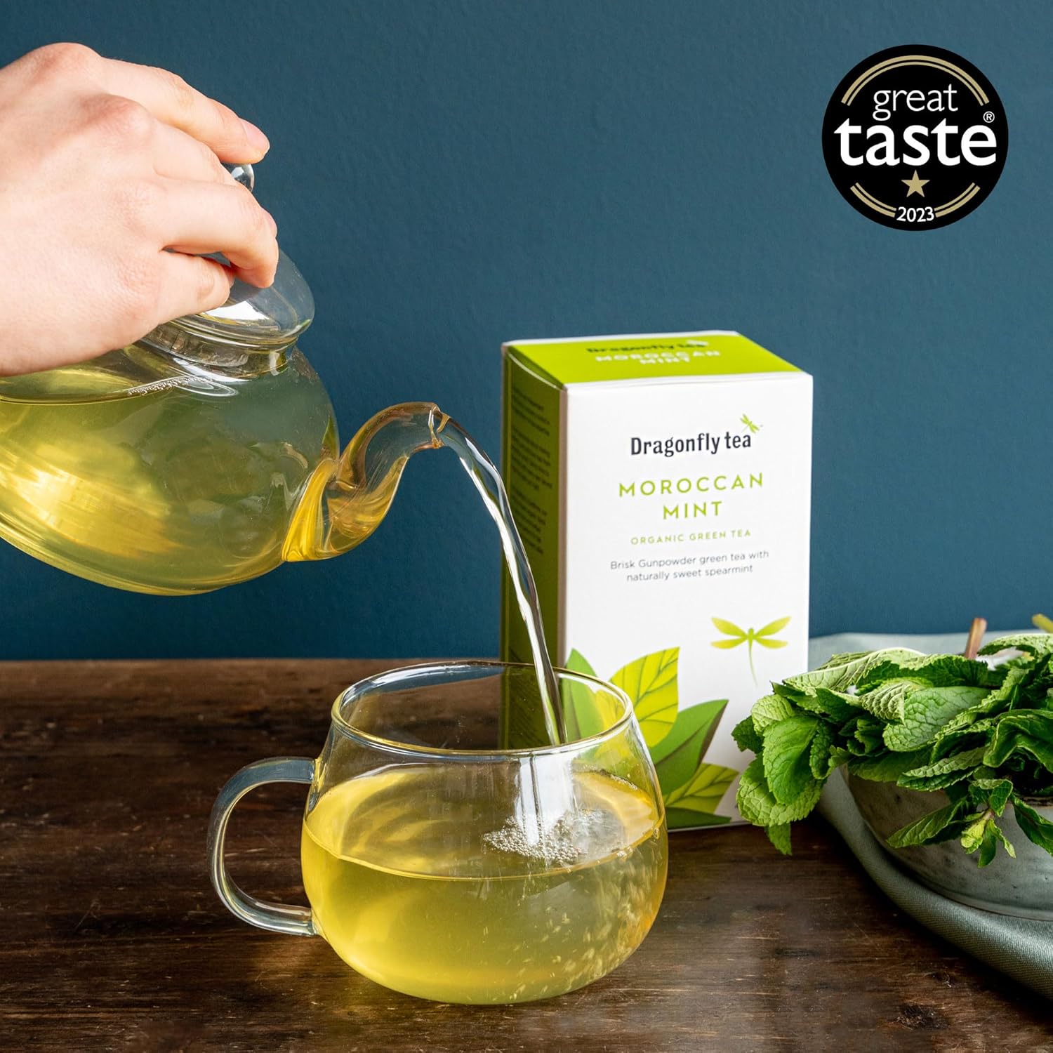 Dragonfly Tea – Bio-Grüntee mit marokkanischer Minze, 80 Teebeutel (4 Packungen mit je 20 Stück) 6