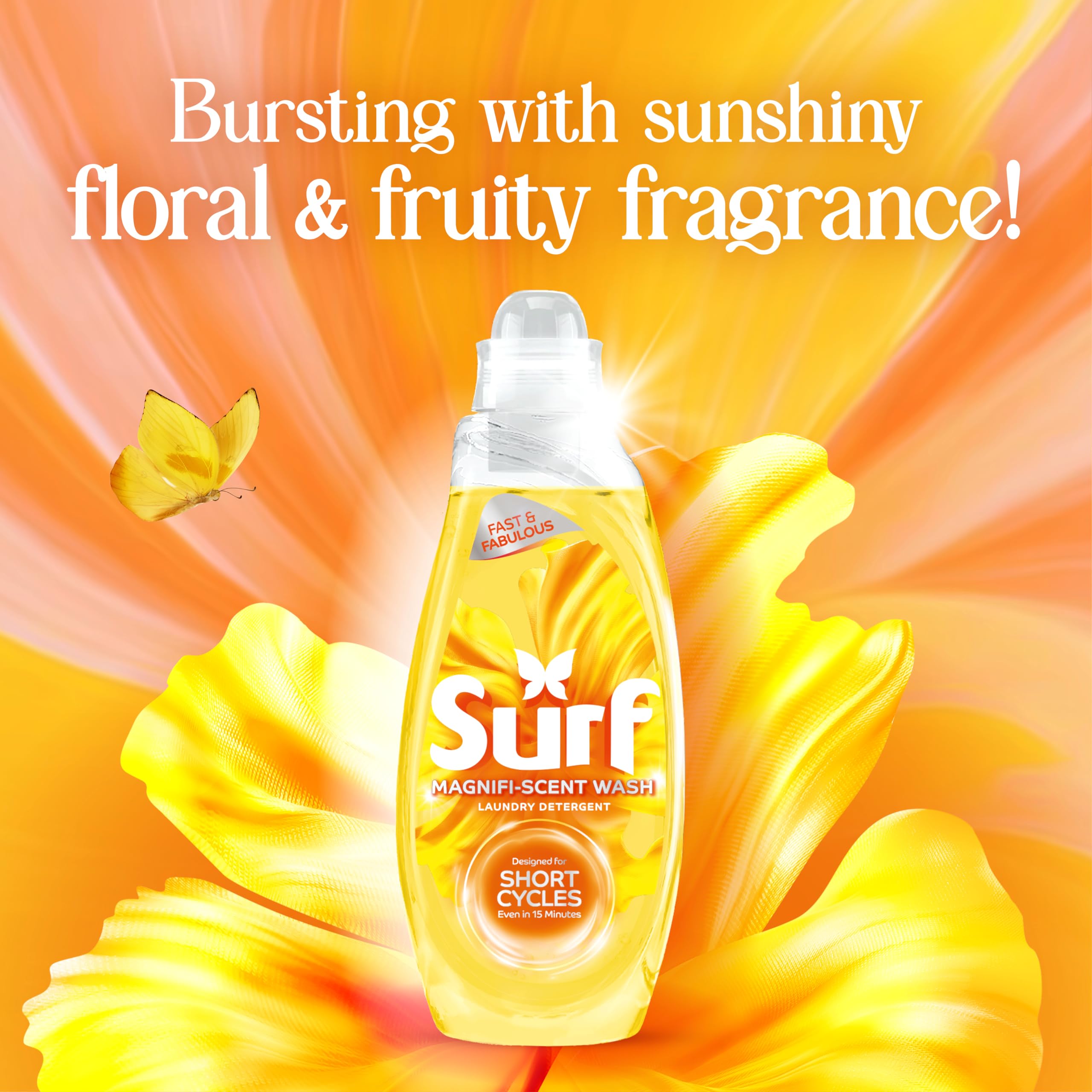 Surf - Magnifi-Scent Wash Sunshine Blossom Laundry Liquid for Short Cycles 5