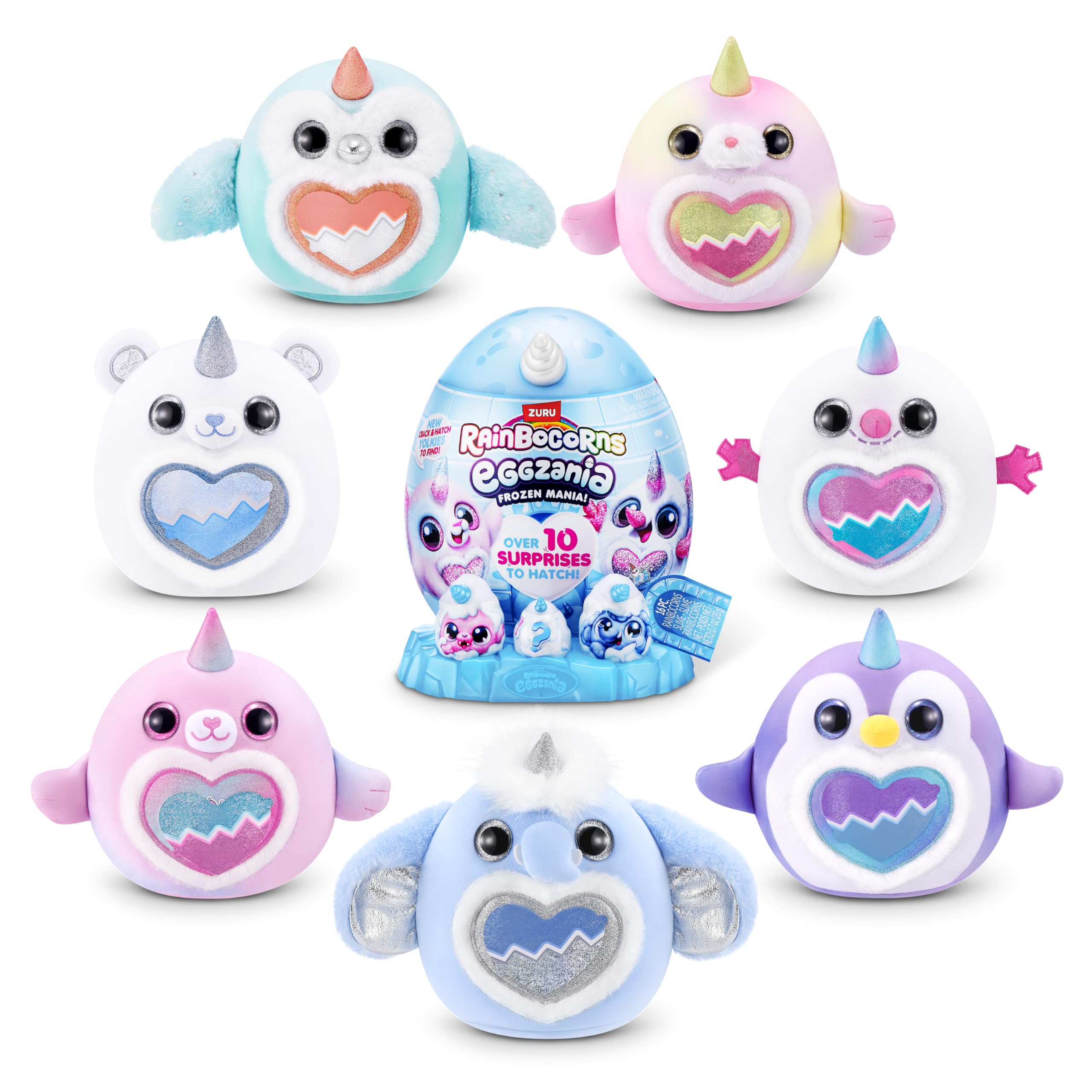Rainbocorns Eggzania Frozen Mania by ZURU - Collectible Plush Toy for Girls 3+ 8