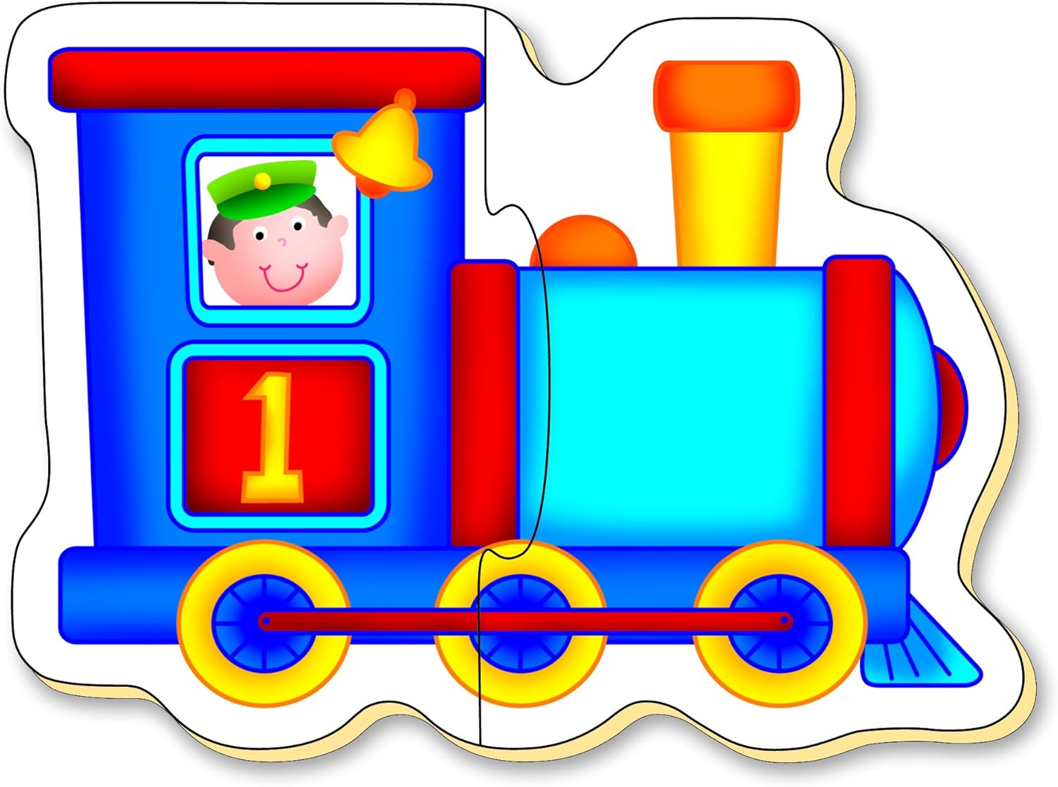 Galt Toys Baby Puzzles - Transport 2-Piece Jigsaw Set for Toddlers 18 Months+ 7