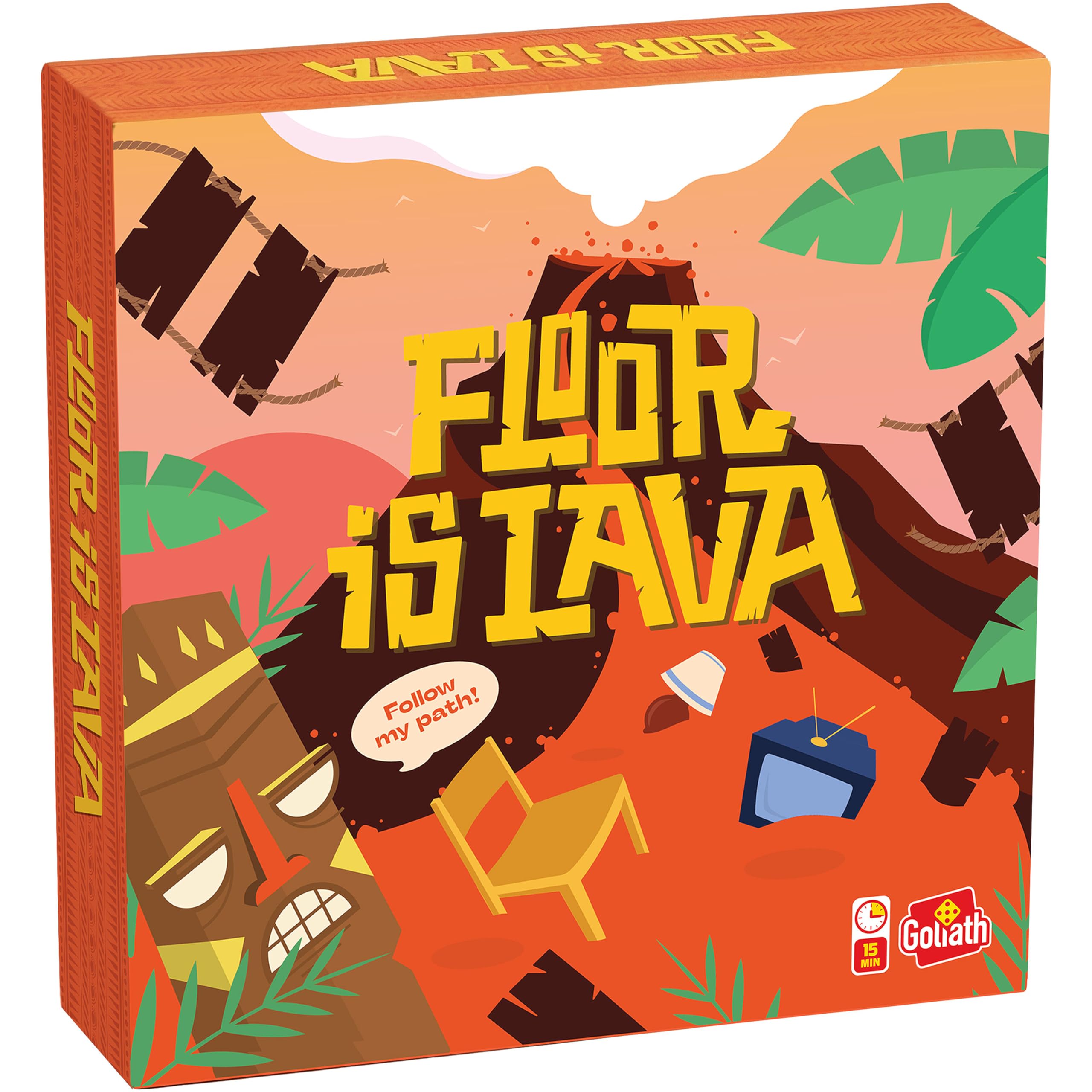 The floor is lava Classic Edition Interactive Floor Game for Kids Ages 5+ | 1-5 Players