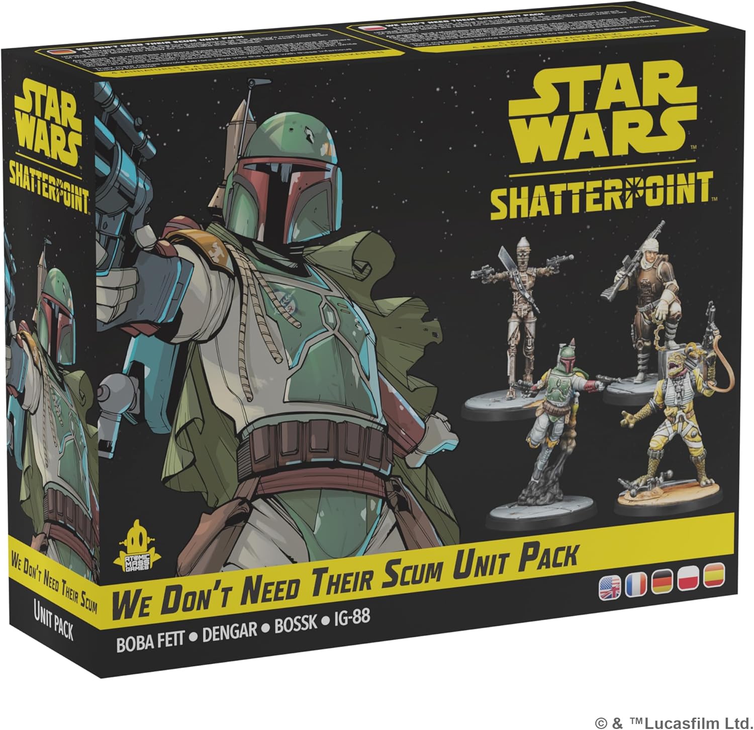 Atomic Mass Games Star Wars Shatterpoint We Don't Need Their Scum Squad Pack