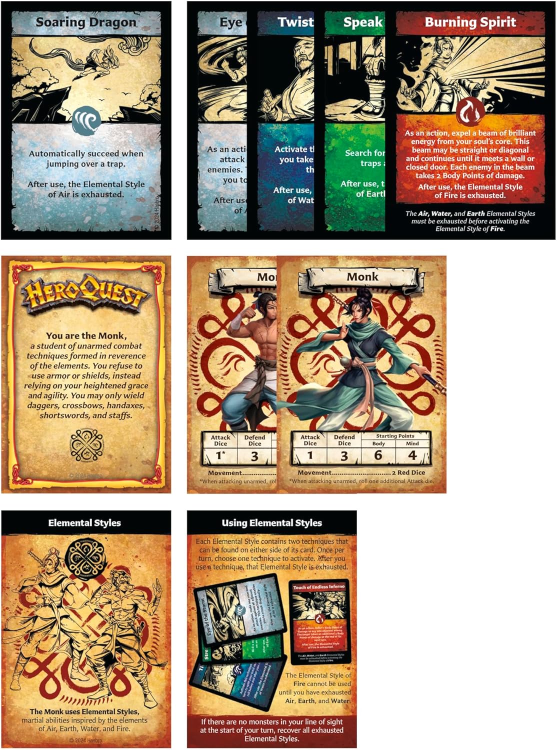 Hasbro Gaming HeroQuest Hero Collection: Path of The Wandering Monk Figures 11