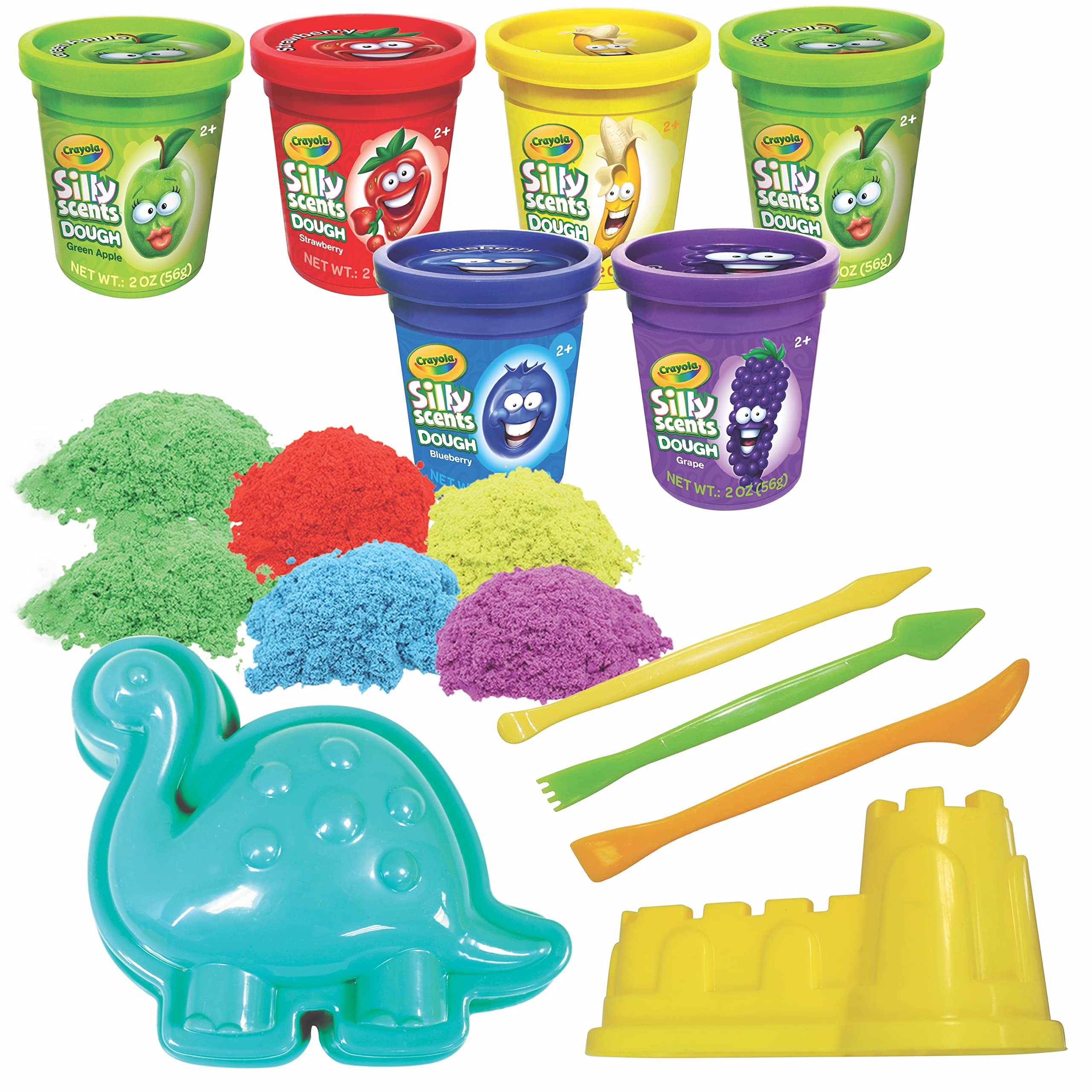 Crayola Silly Scents Sand & Dough Activity Pack - Moulding Playset for Kids 3+ 8