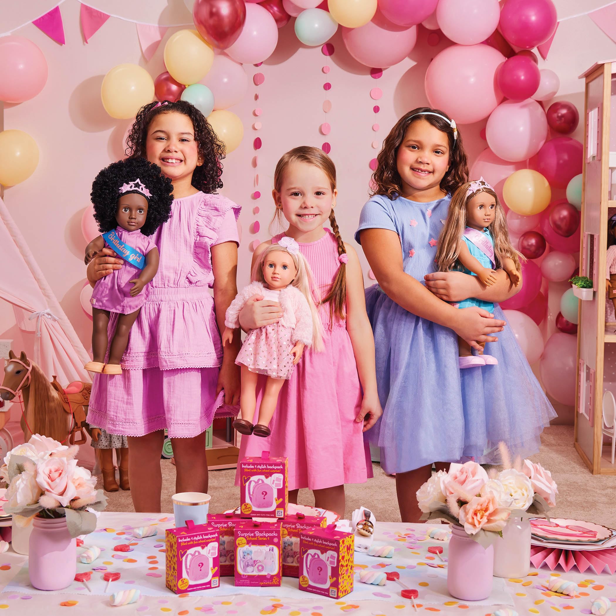 Our Generation 18-inch Doll Confetti-Print Party Dress Outfit for 3+ 6