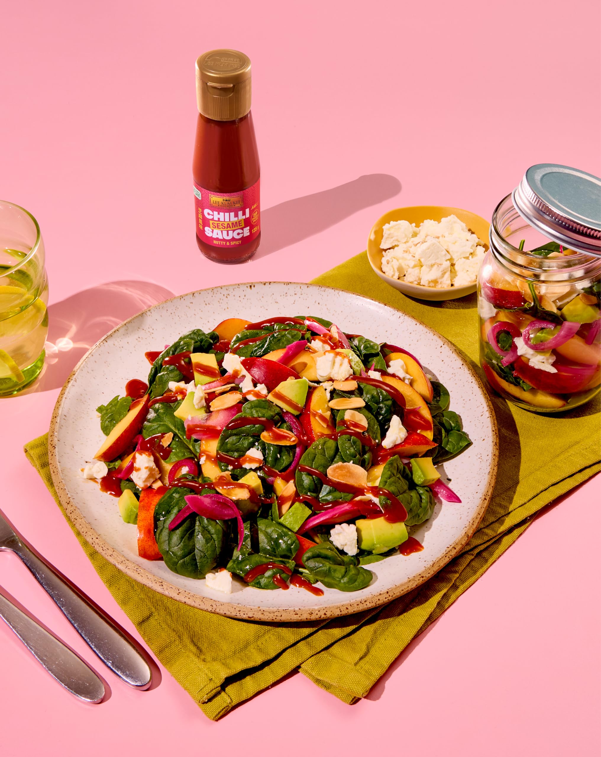 Lee Kum Kee Chilli Sauce Set – 3-Pack (Yuzu 140g, Sesame 135g, Makrut Lime Leaf 135g) 6