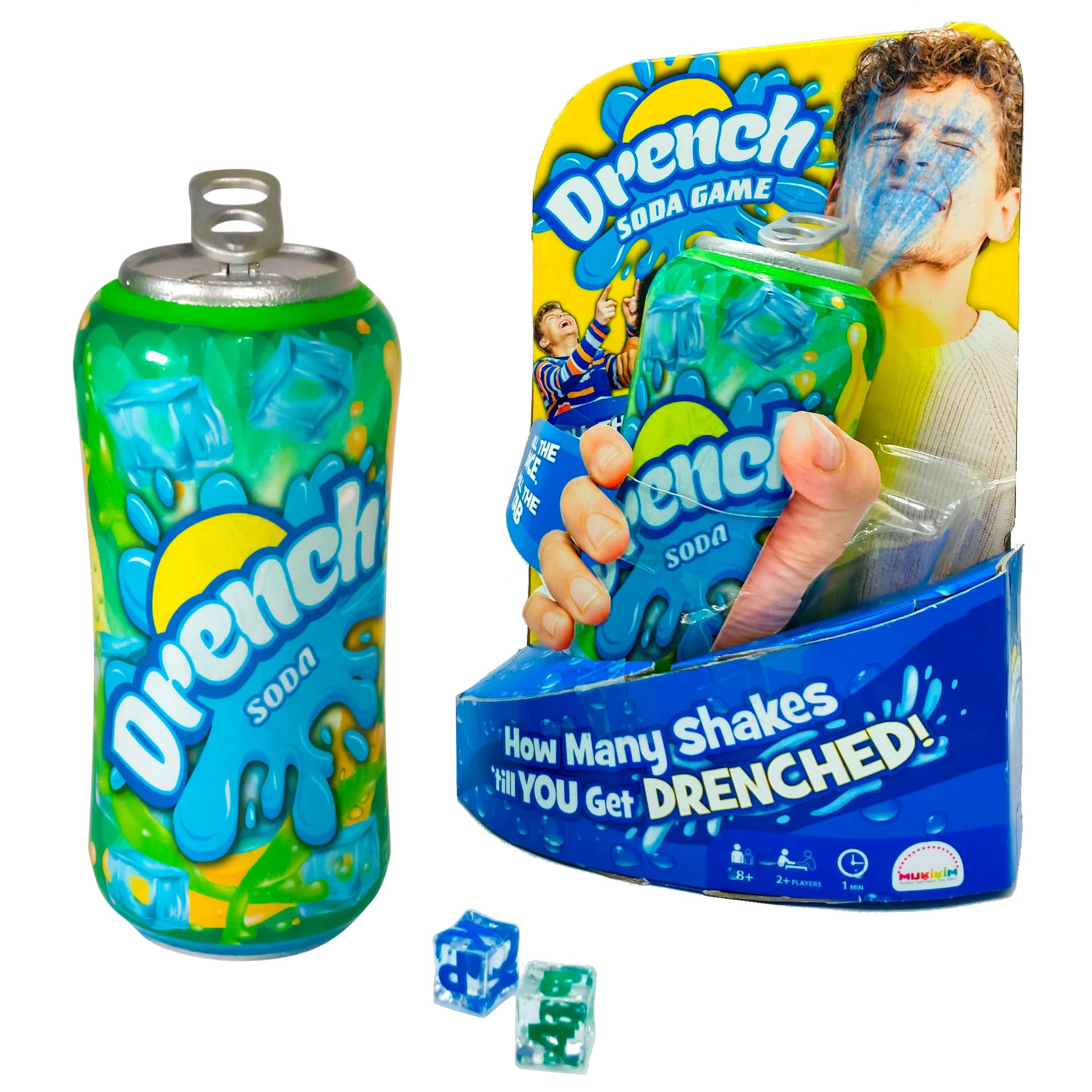 MUKIKIM Drench Soda Game - Family & Party Dice Game of Chance