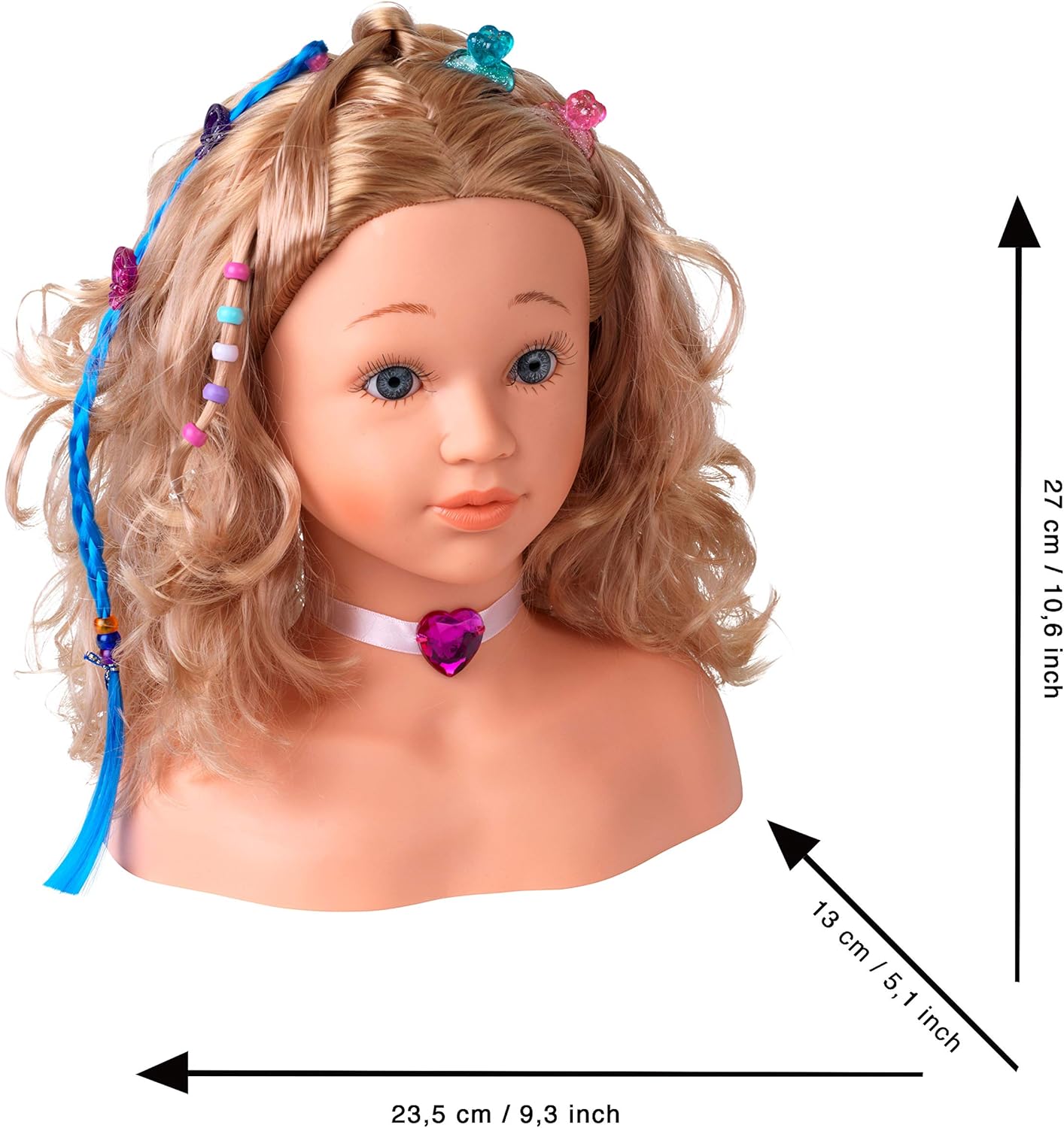 Theo Klein Princess Coralie Make-Up & Hairdressing Head Sophia with Accessories 8