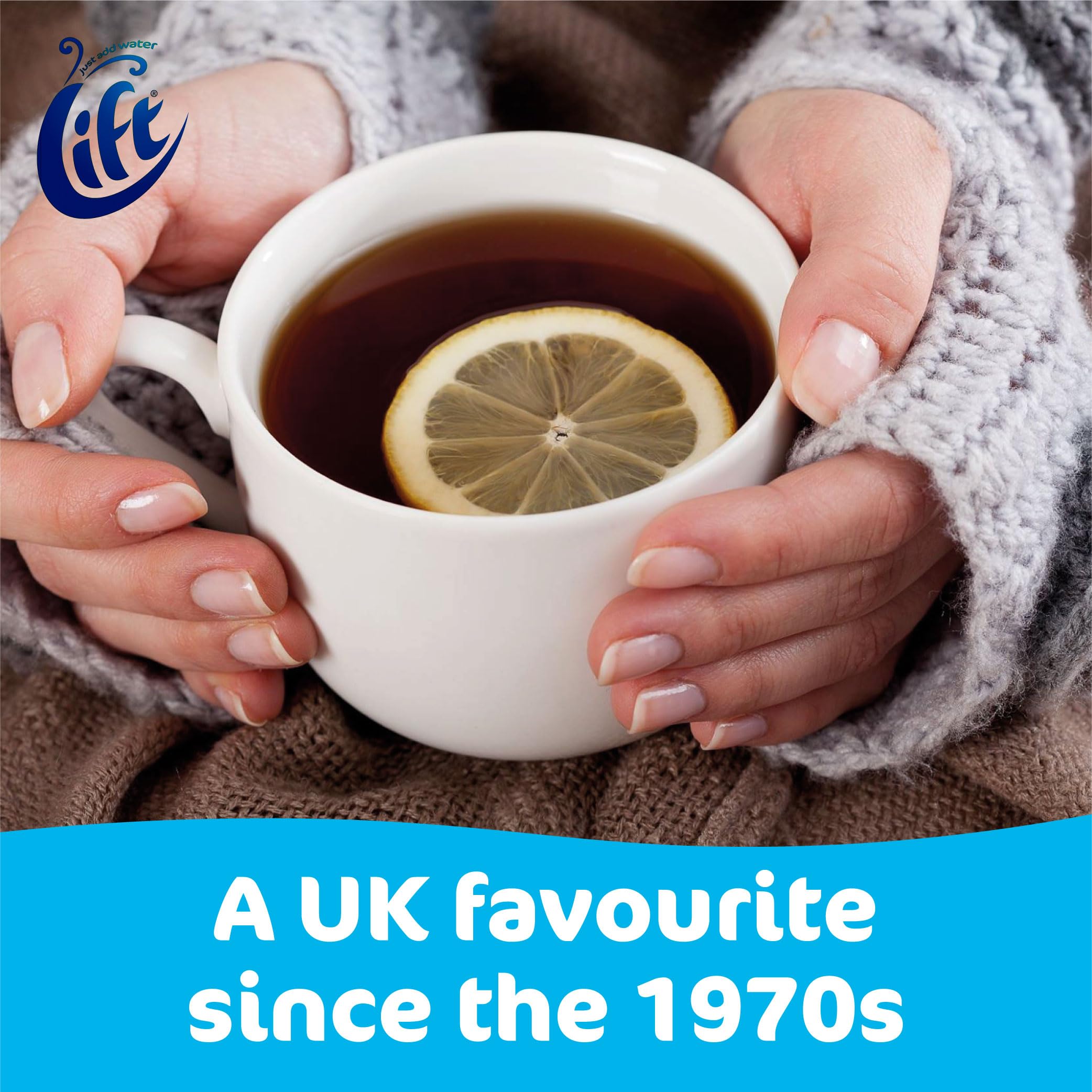 Lift Instant Lemon Flavour Tea Reduced Sweetness | 6 x 165g Jars | Hot or Iced Tea | Rainforest Alliance Certified 8