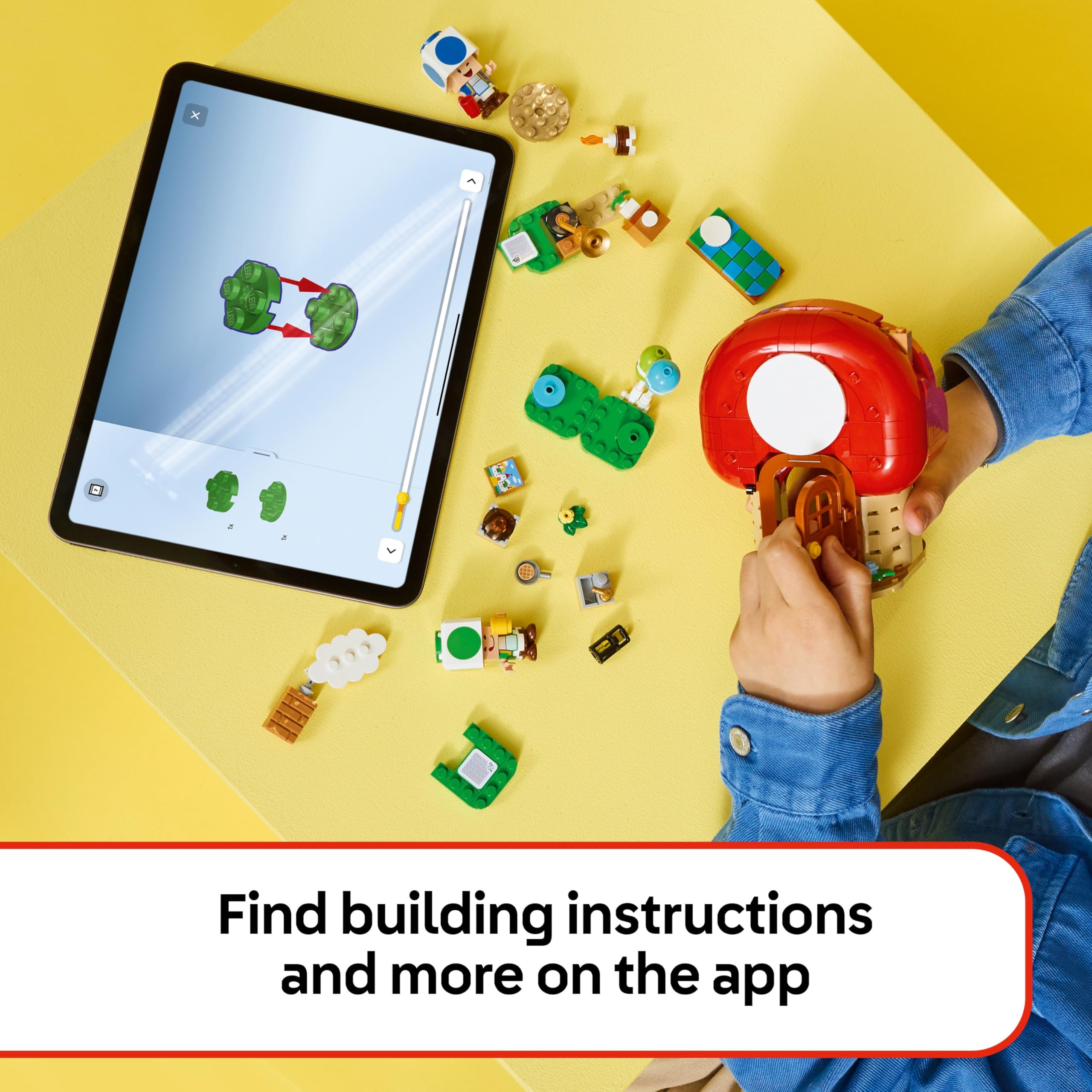 LEGO Super Mario Party at Toad's House Playset - 276-Piece Building Set with Blue & Green Toad Figures for Ages 7+ 8