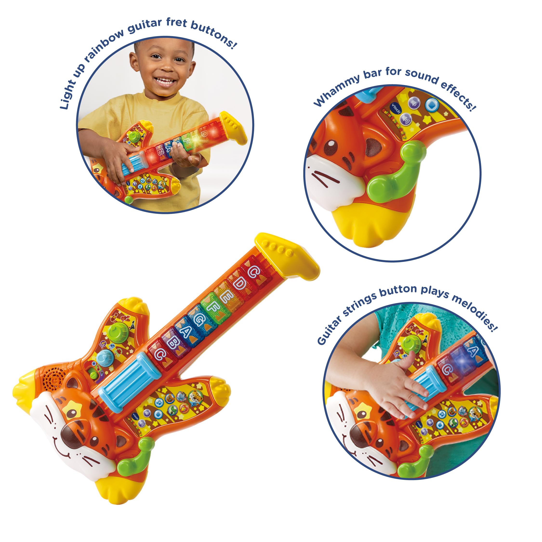 VTech Safari Sounds Guitar - Musical Toy for Toddlers with Songs, Lights & Animal Sounds 5