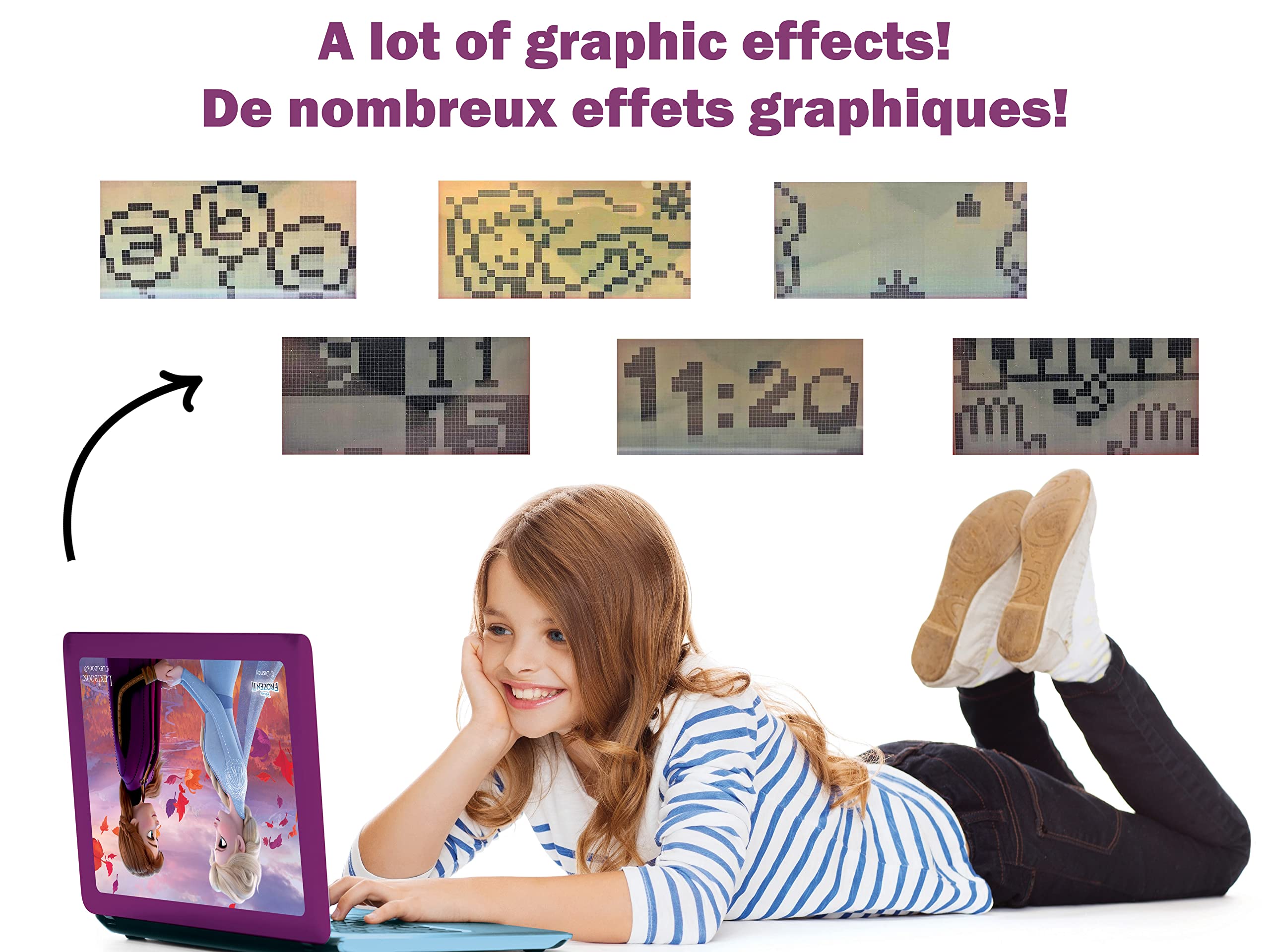 Lexibook Frozen Educational Bilingual Laptop - 124 Activities for Learning French & English, Ages 3+ 8