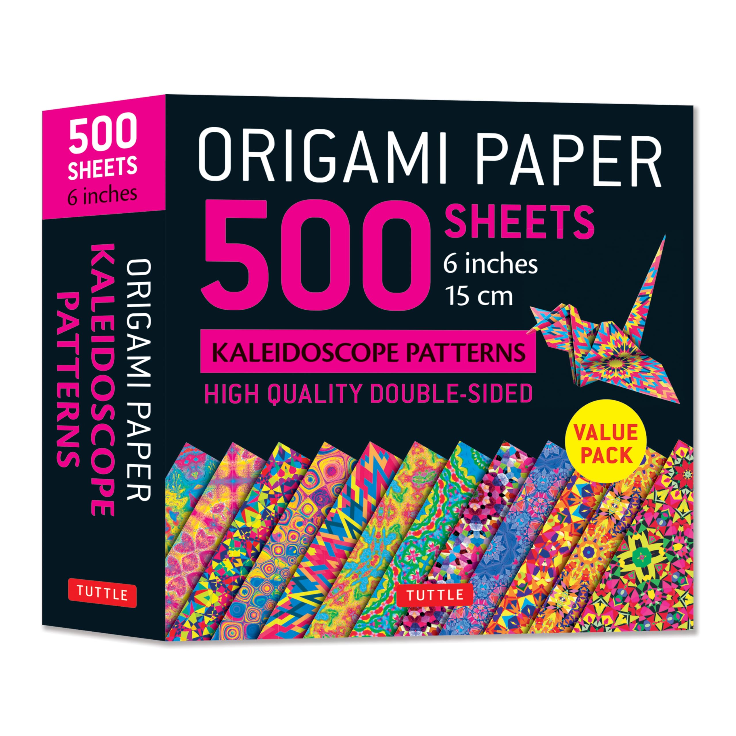 Tuttle Publishing Origami Paper 500 Sheets Kaleidoscope Patterns 6 Inch (15 cm) | Double-Sided | Young Adult 1