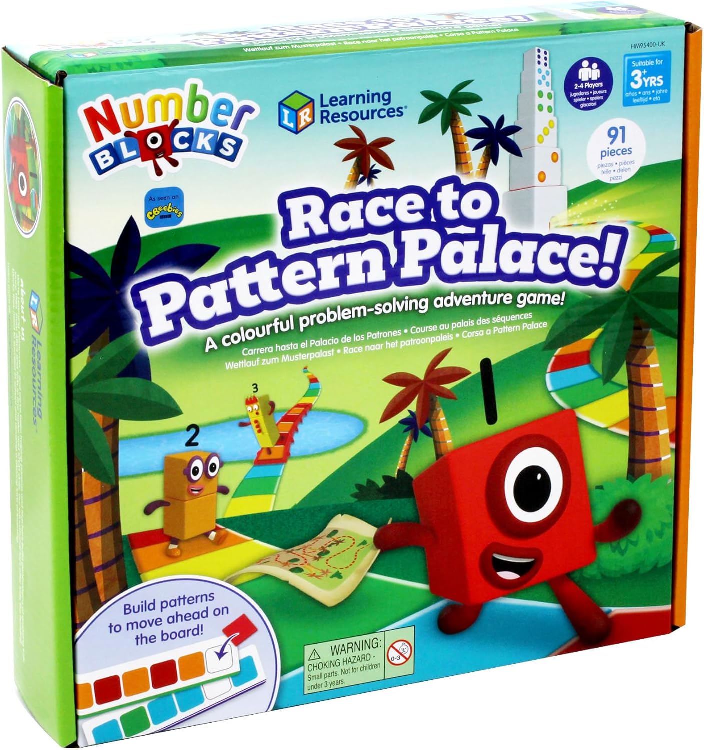 Learning Resources Numberblocks Race to Pattern Palace Board Game
