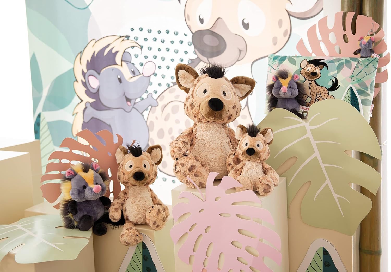 NICI Wild Friends Hyena Helgi - Soft Plush Toy 25cm, Recycled Materials 6