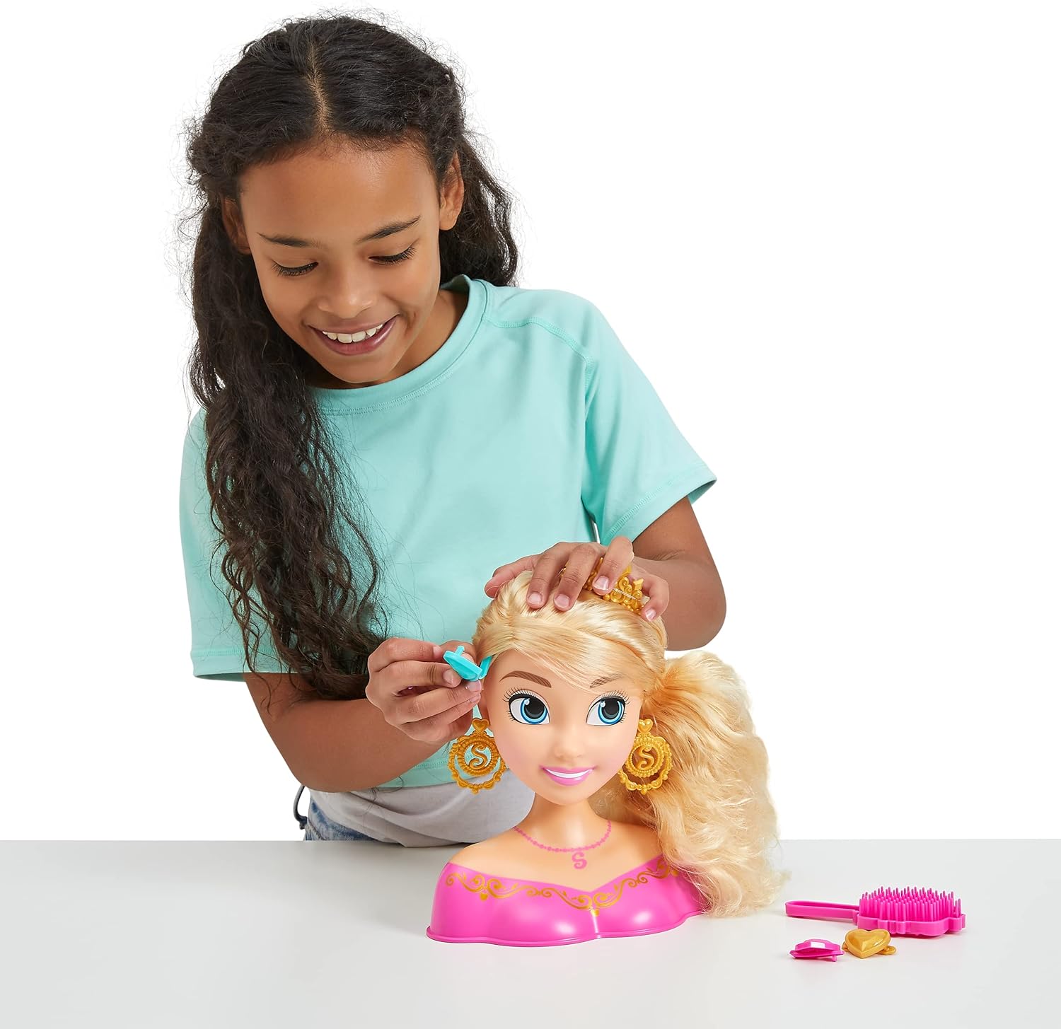 ZURU Sparkle Girlz Princess Hair Styling Head with Accessories 5
