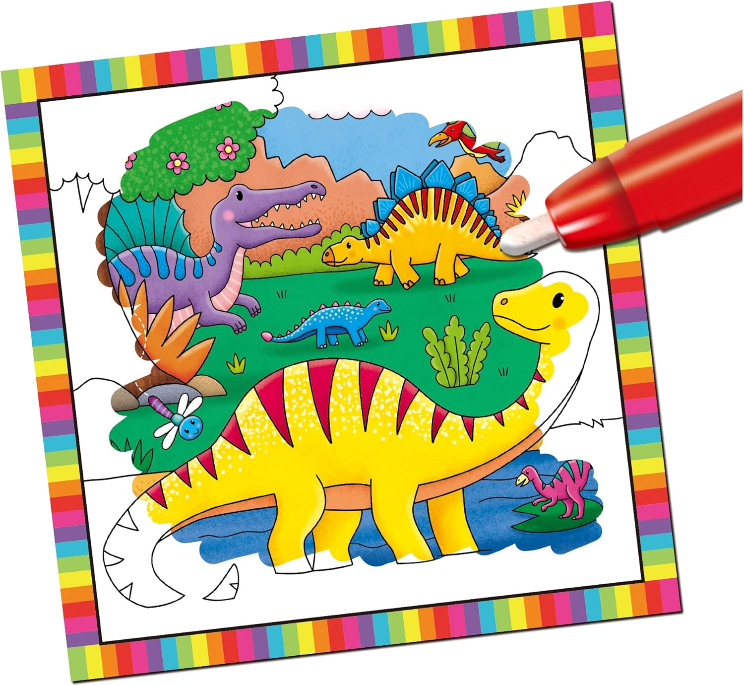 Galt First Water Magic - Baby Dinosaurs Reusable Water Colouring Book for Toddlers 6