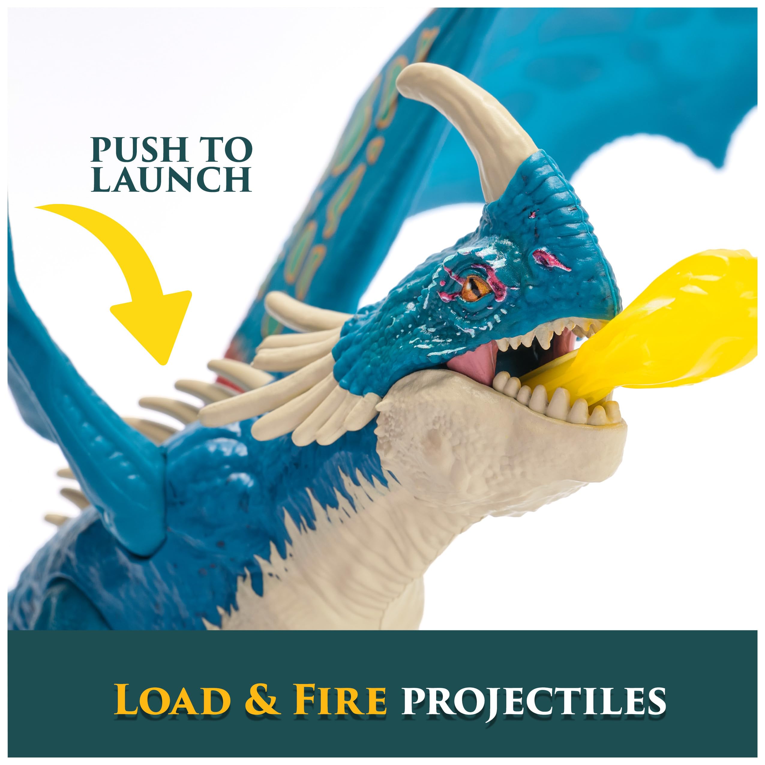 Dreamworks Dragons Battle Dragons Fire Blast Deadly Nadder - 10" Action Figure with Fire Projectile 6