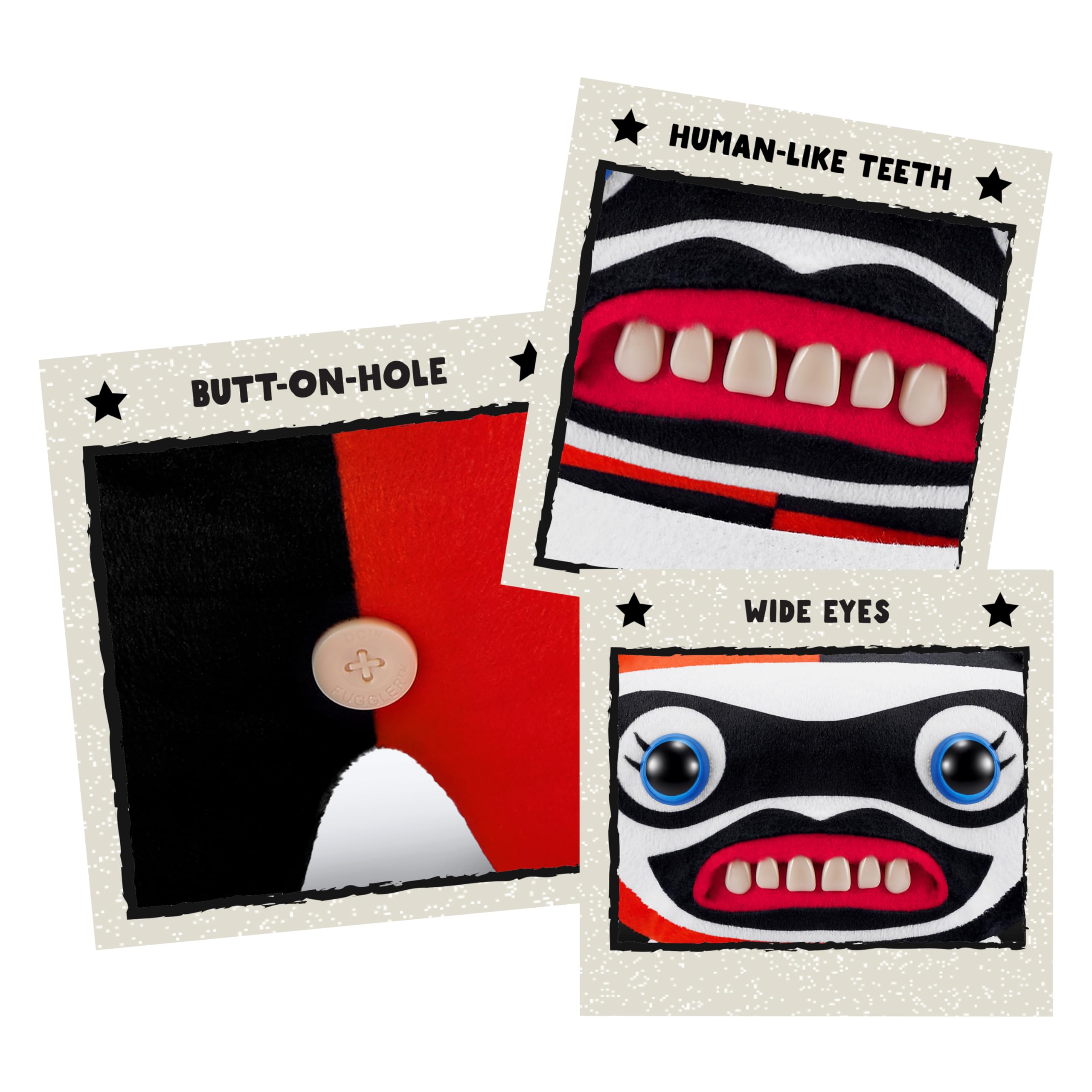 Fuggler x DC 9-inch by ZURU, Funny Ugly Monster Plush Toy, Soft Superhero Doll Plushies for Kids and Adults (Harley Quinn) 3