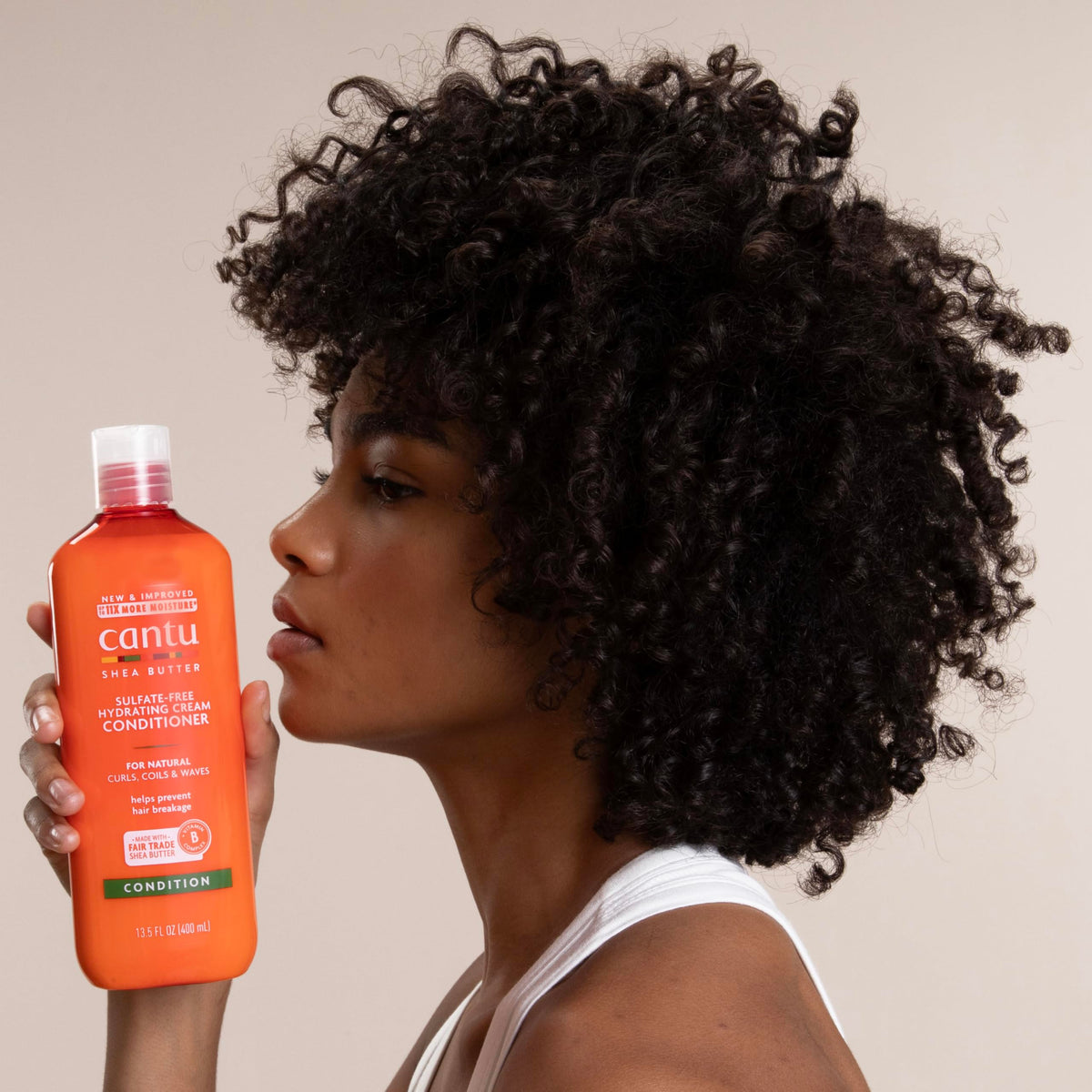 CANTU Shea Butter Cream Conditioner - Deeply Moisturizes, Reduces Split Ends, Detangles Textured Hair | 400 ml 4