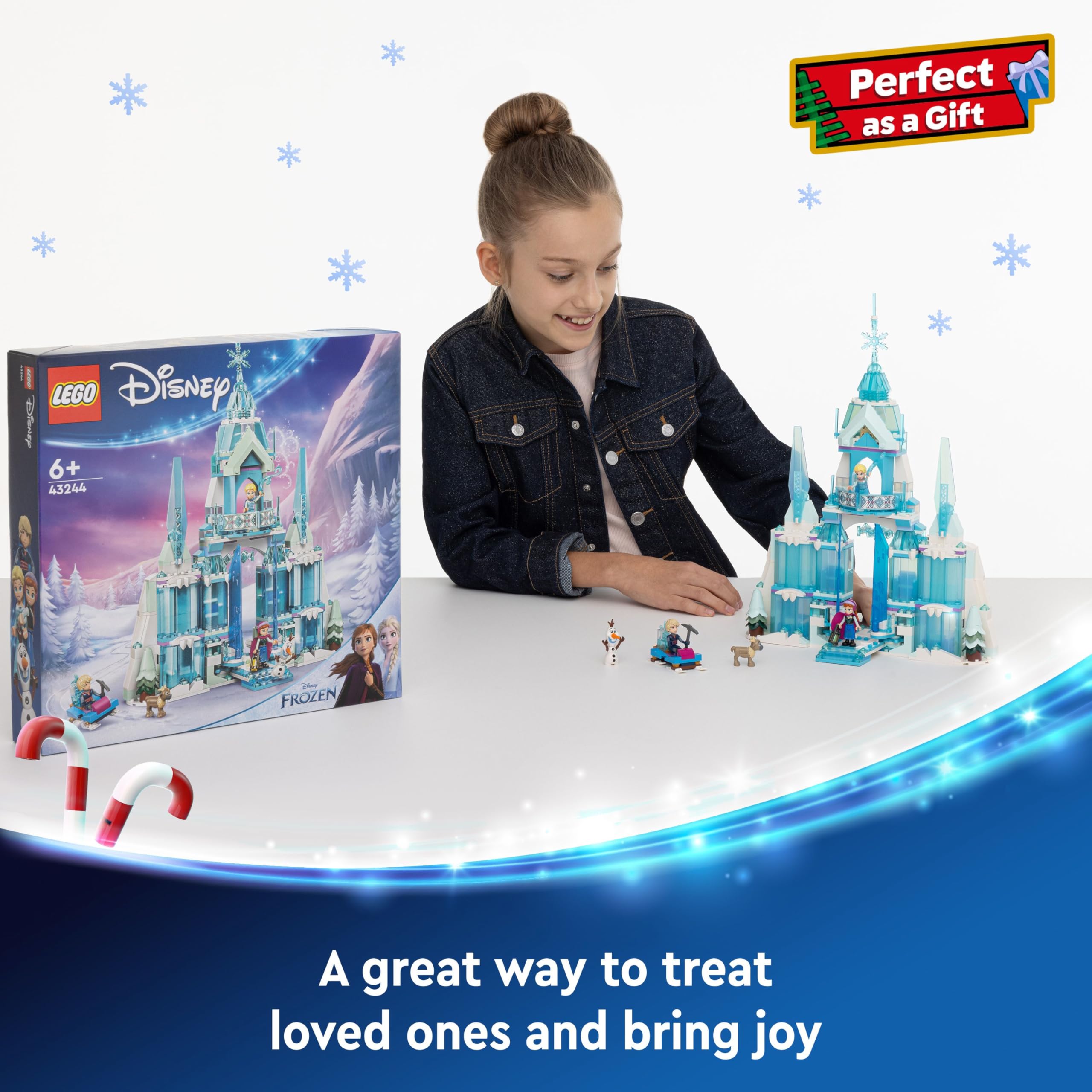 LEGO ǀ Disney Frozen Elsa’s Ice Palace Building Toy Set - 630-Piece Playset for Kids Ages 6+ 9