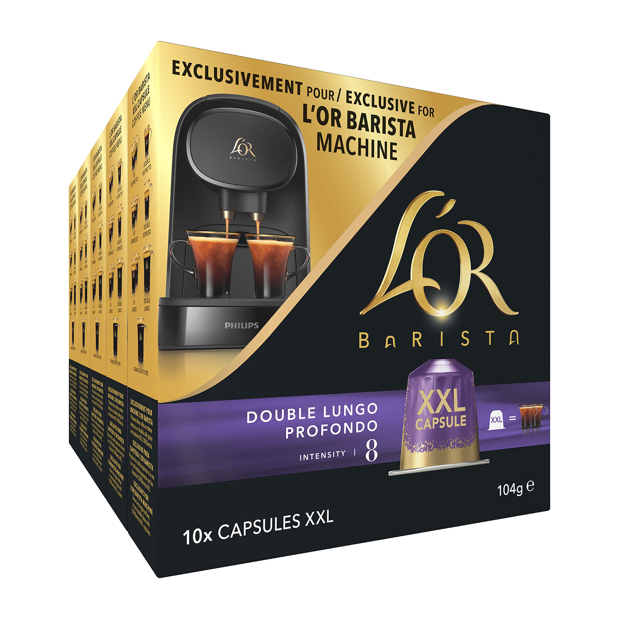 L'OR BARISTA Double Lungo Profondo XXL Aluminium Coffee Capsules (50 Pods) for L'OR BARISTA Machines 6