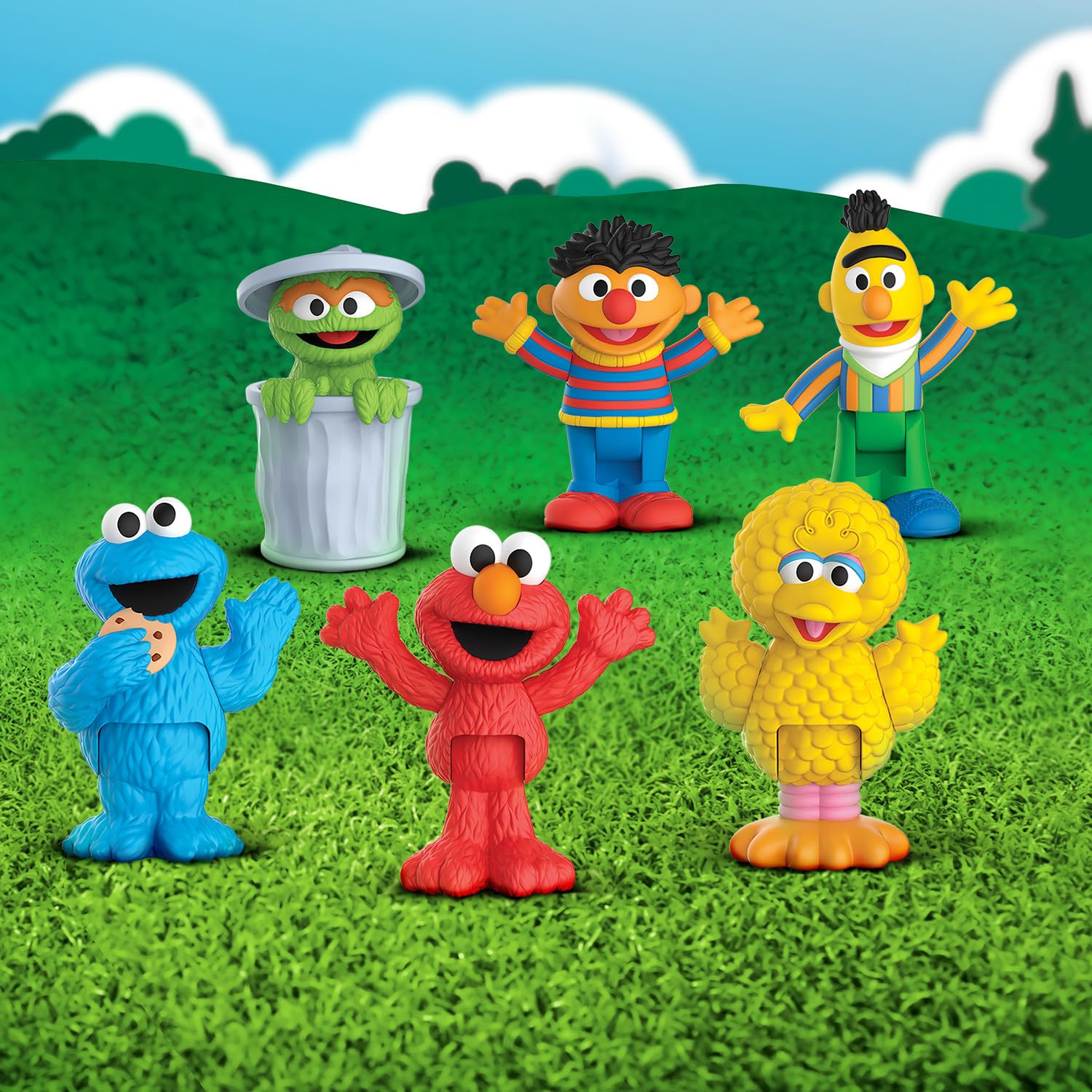 Just Play Sesame Street Neighborhood Friends 6-Pack - 3-Inch Poseable Figures for Kids Ages 2+ 7