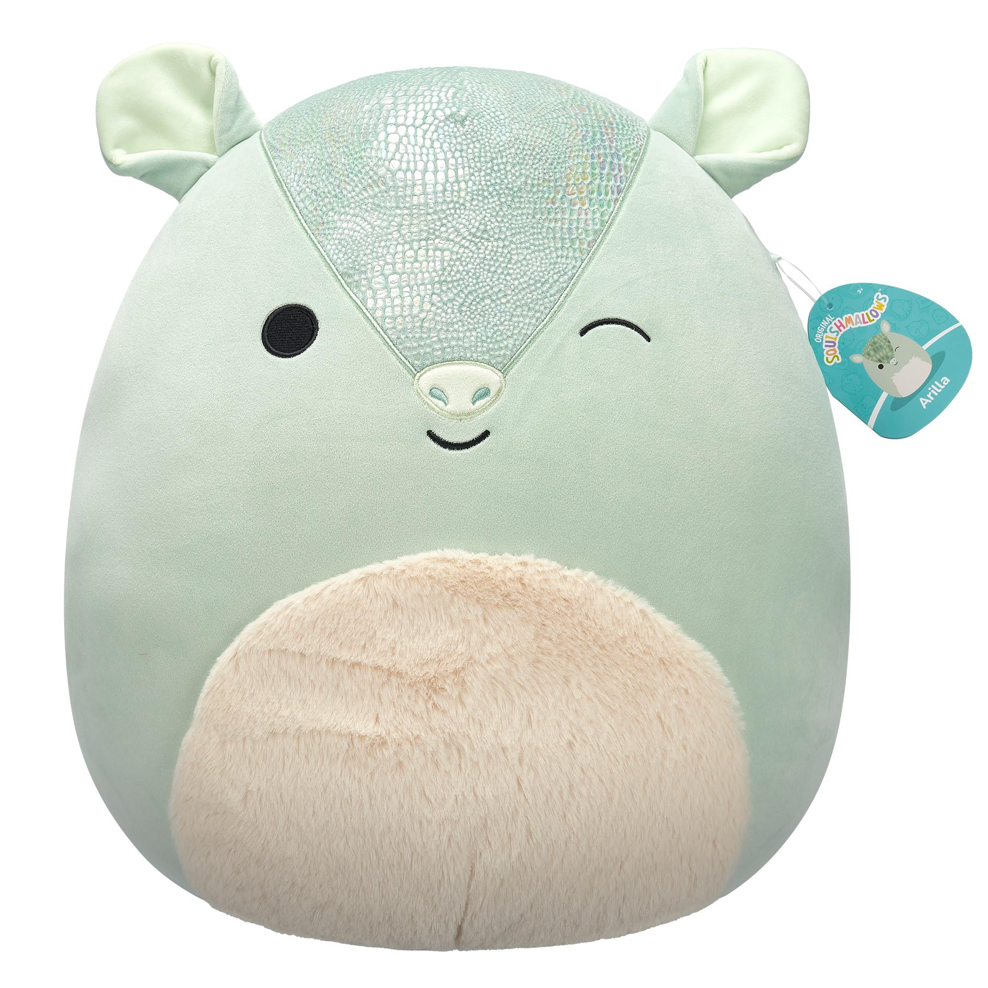 Squishmallows 16 Inch Plush - Arilla the Green Armadillo 6