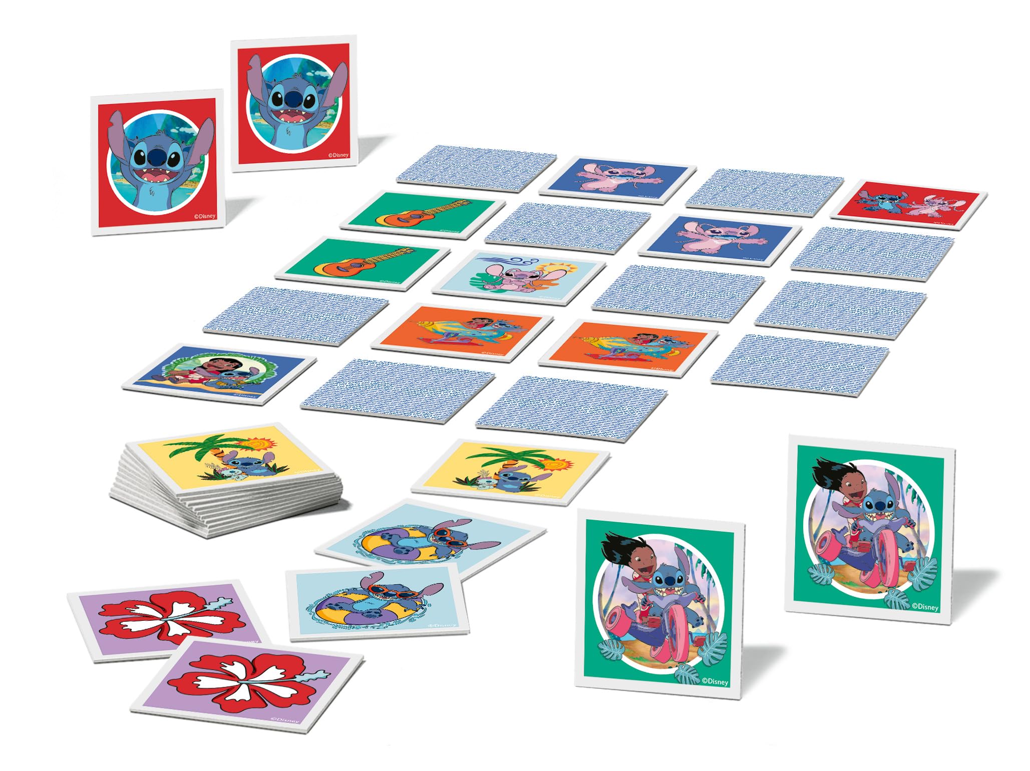 Ravensburger Disney Stitch Mini Memory Game - Card Matching Pair Game for Kids 6