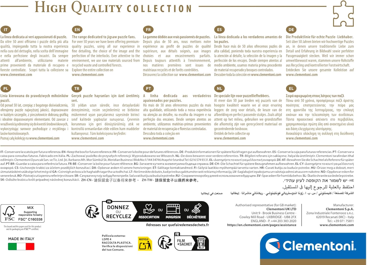 Clementoni 39902 Jigsaw Puzzle - 1000 Pieces, Lion King Disney Theme, Compact Box 6