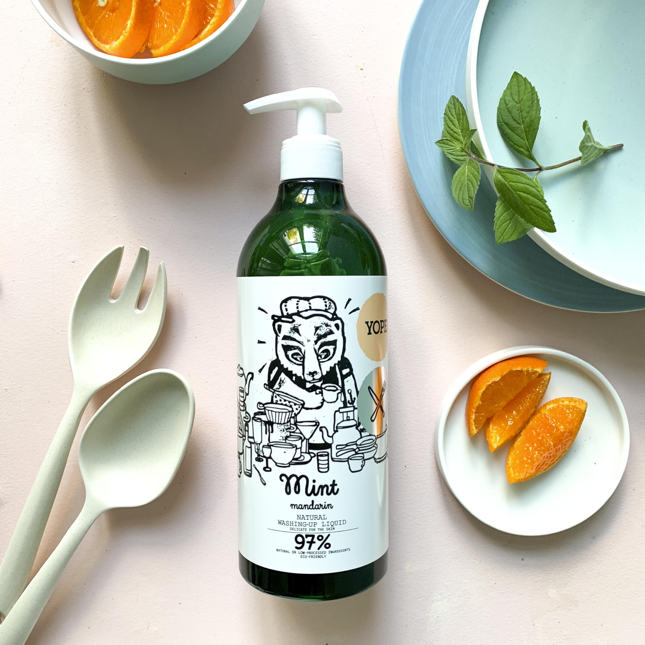Yope - Natural Washing-Up Liquid | Mint & Mandarin | 750 ml 5