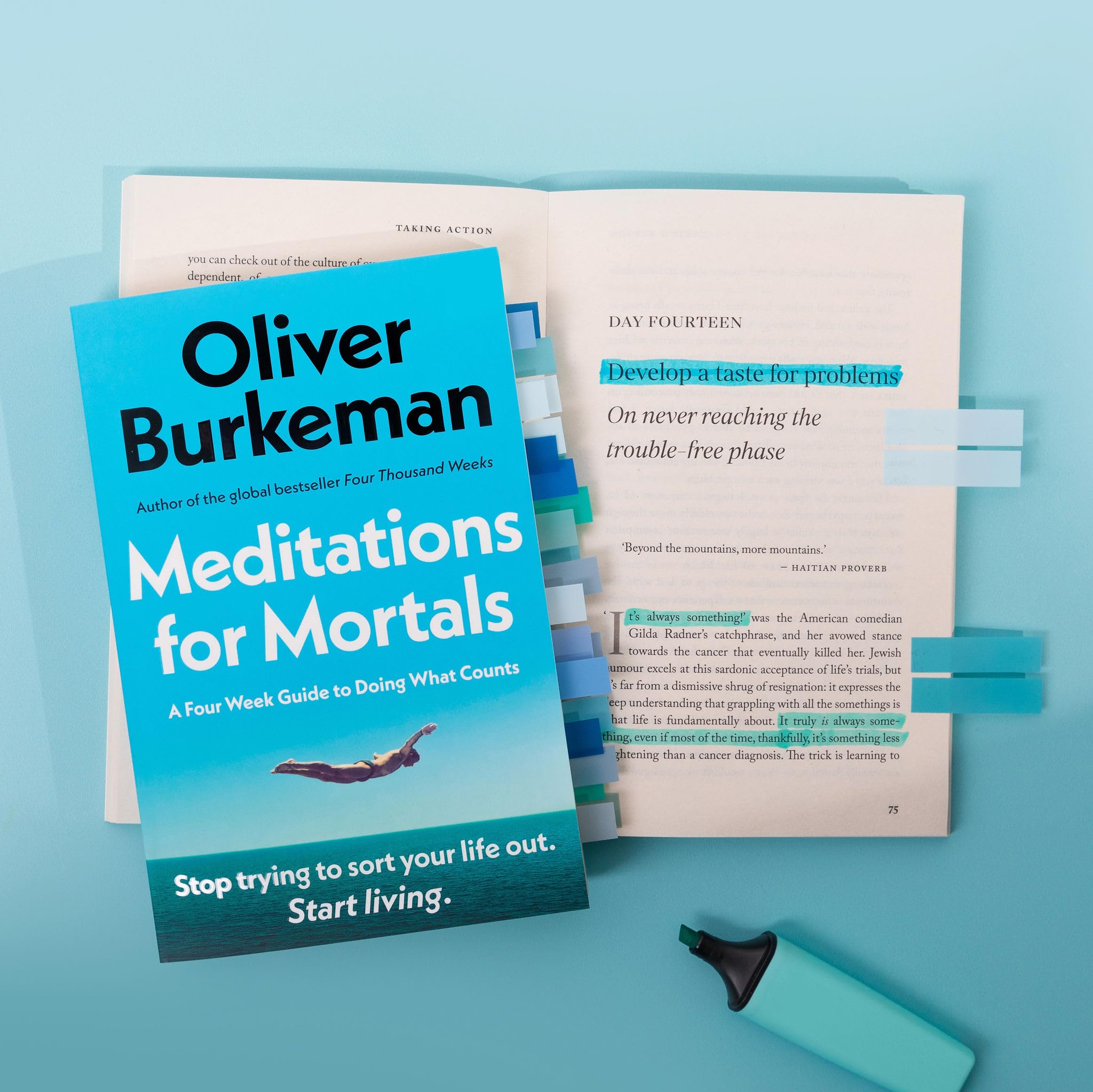 Vintage Meditations for Mortals by Oliver Burkeman | Zen Philosophy Paperback 5