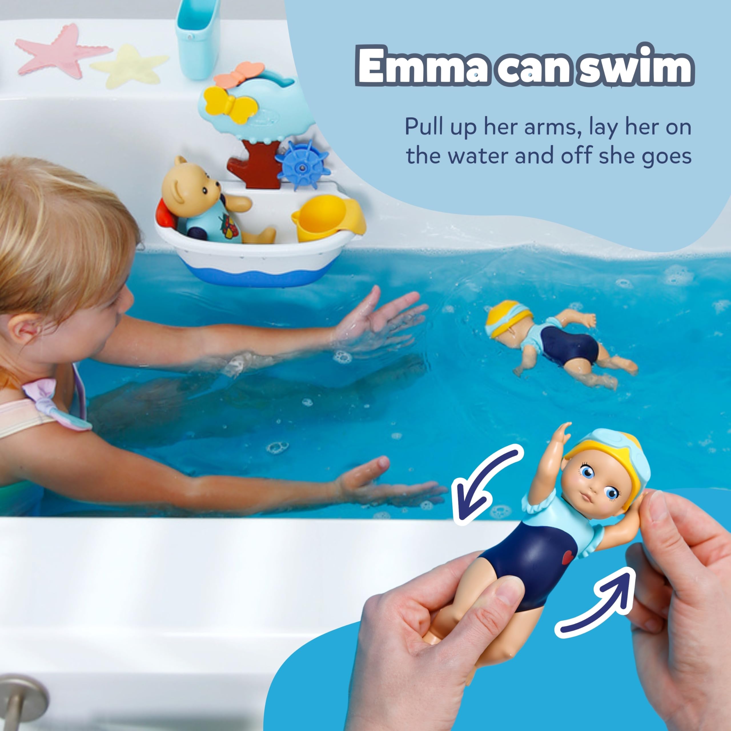 BABY born Splish Splash Pram with Emma - Interactive Bath Toy for Toddlers 1+ 8