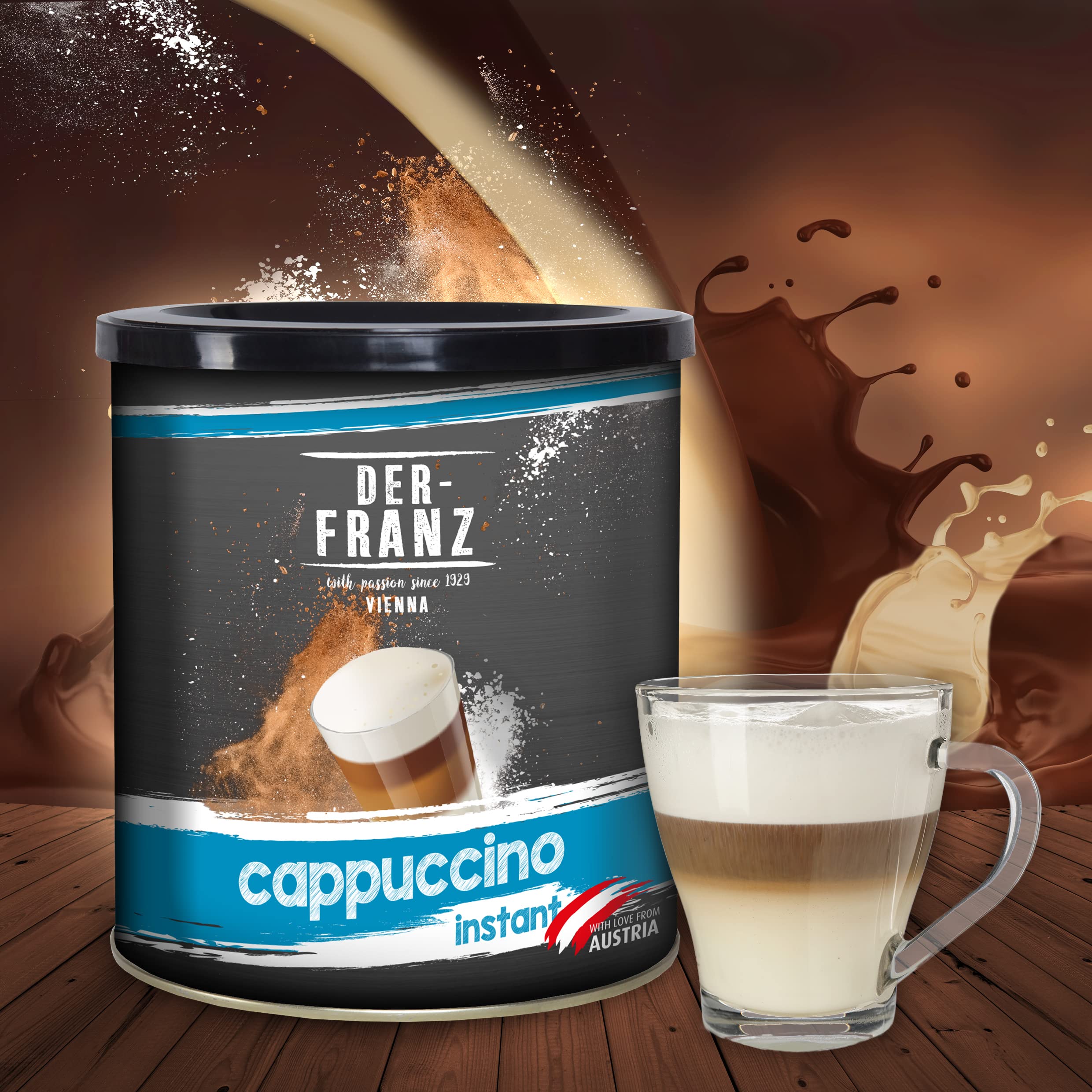 Der-Franz Instant Cappuccino 500 g – Fertige Cappuccino-Mischung mit 15,5 % Instantkaffee 9