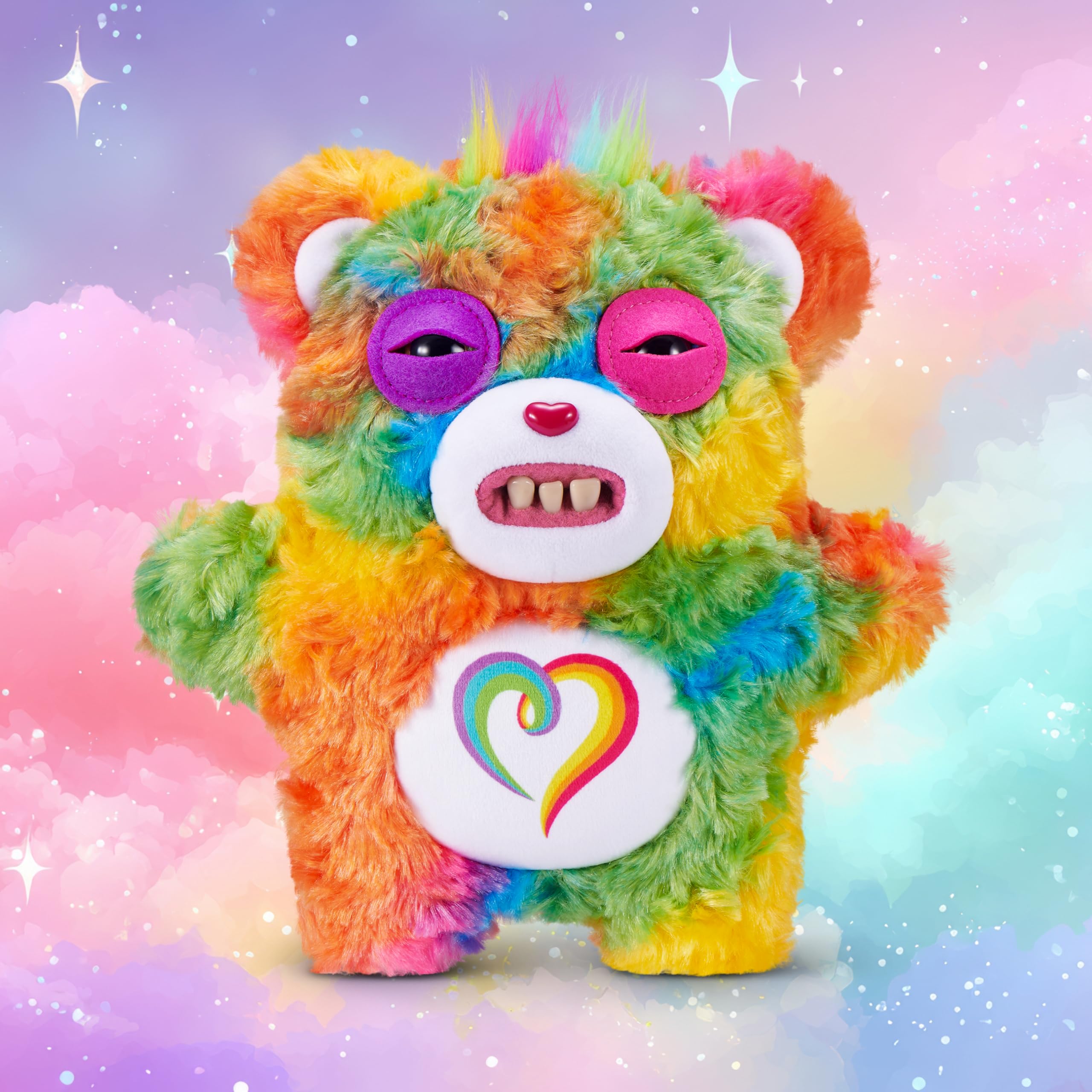 Fuggler Care Bears 9-Inch Plush Toy (Togetherness Bear) by ZURU | Polyester | Ages 4+