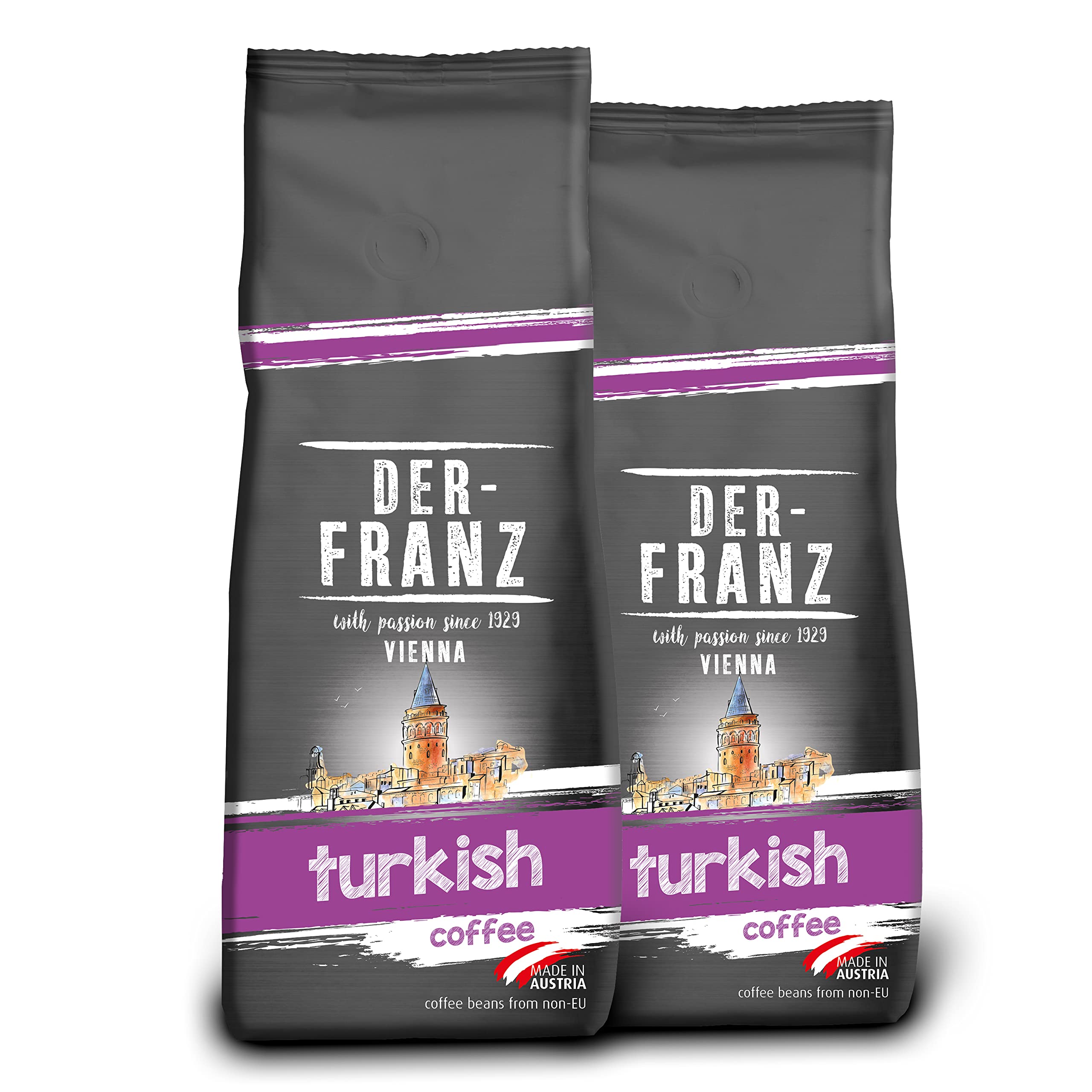 Der-Franz Turkish Coffee, Finely Ground, 2 x 500 g 8