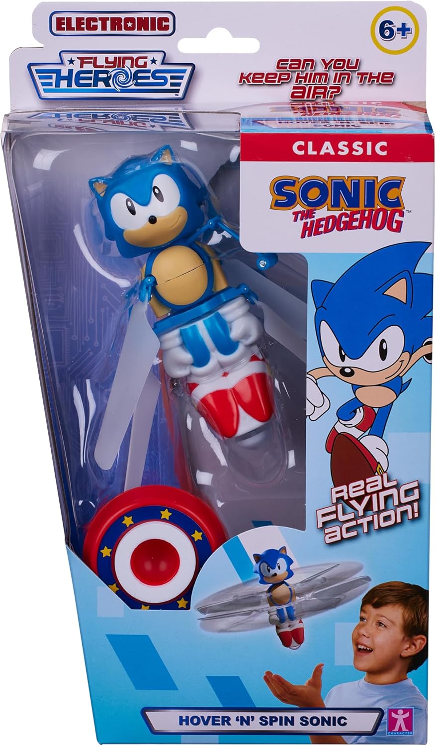 Hover 'n' Spin Sonic - Electronic Flying Action Figure with Real Flying Action 5