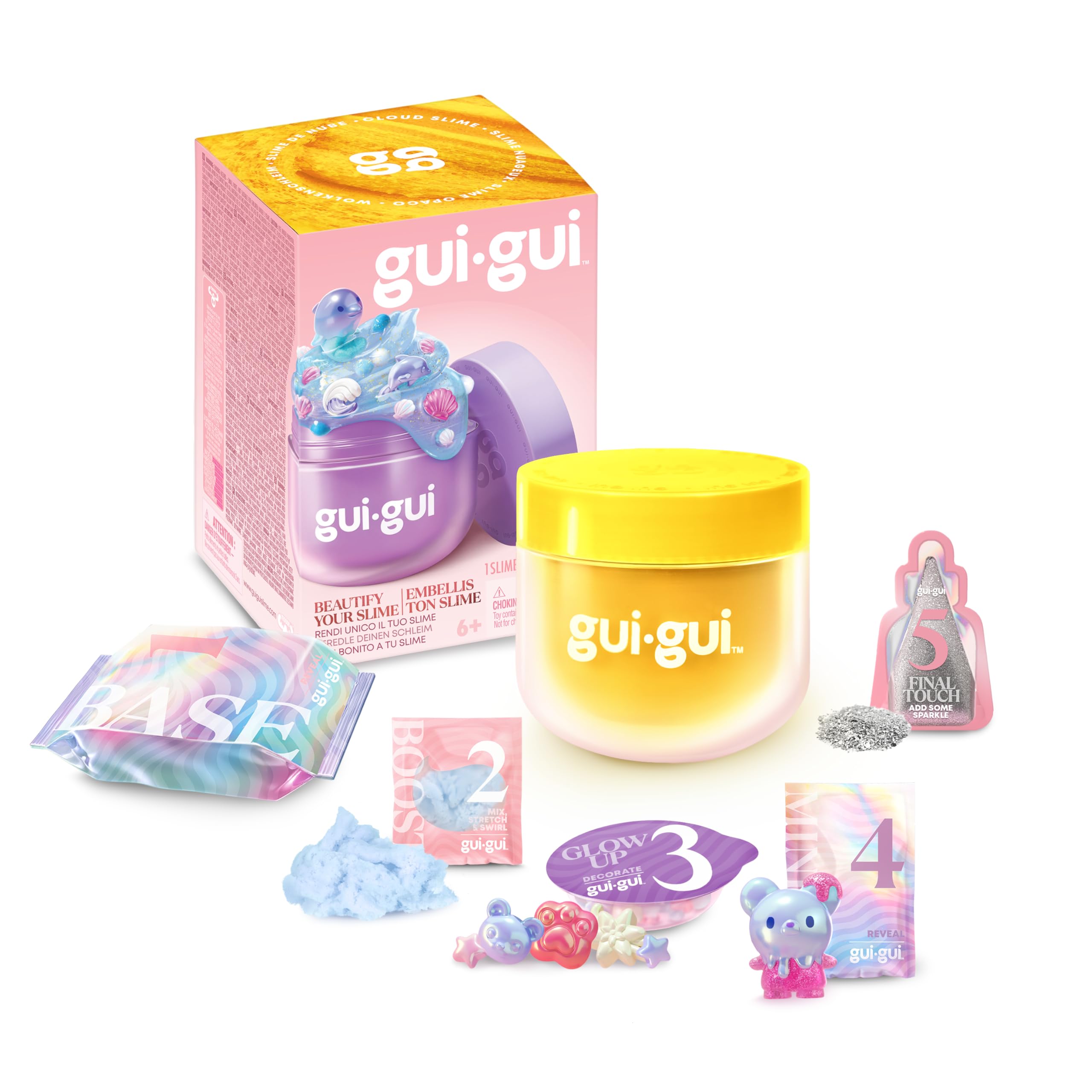 Gui Gui Clear Slime - Create & Collect Scented Slime with Gloss, Butter, Cloud Textures (330g) 8