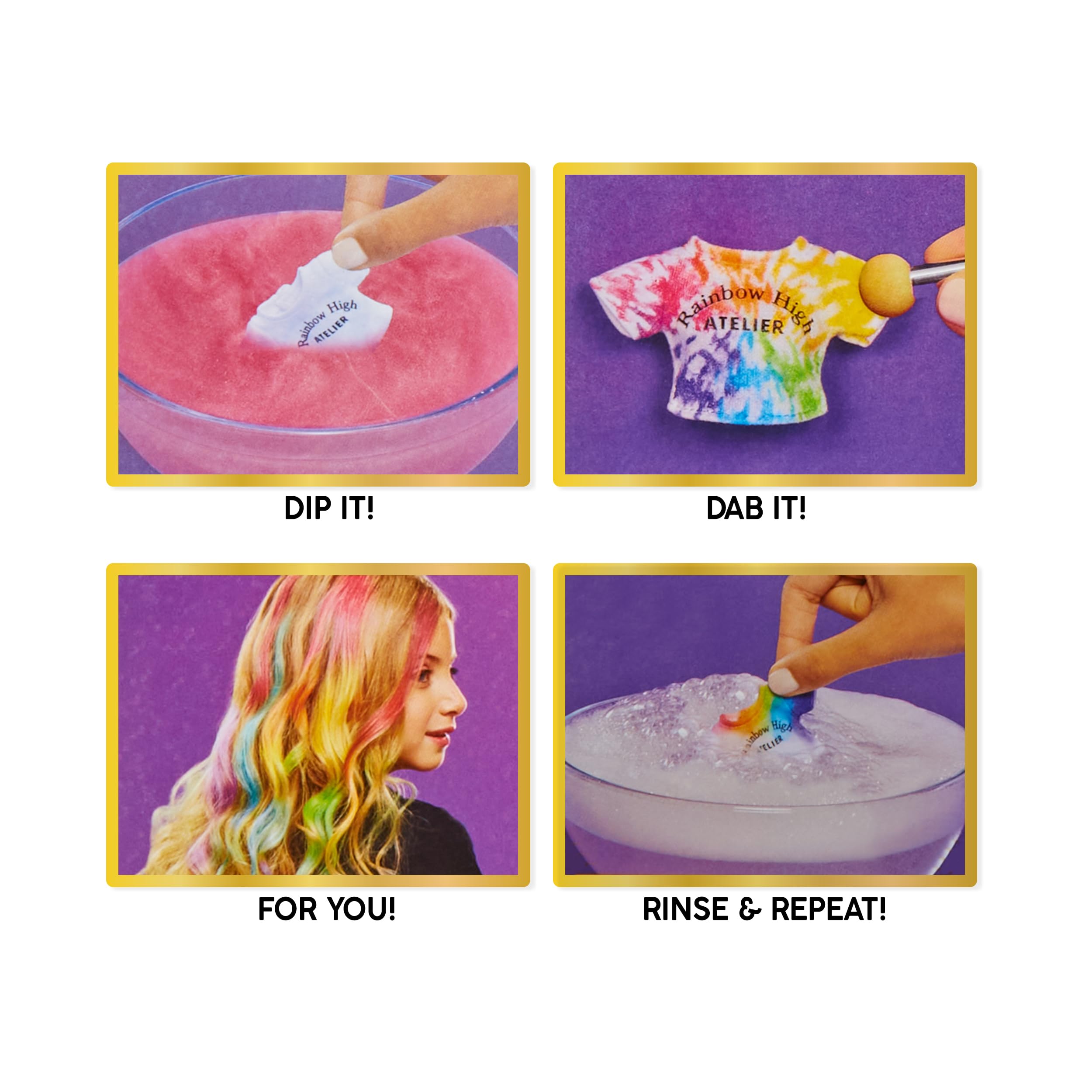 Rainbow High Watercolour & Create DIY Fashion Doll - Arts & Crafts Playset for Ages 4-8 7